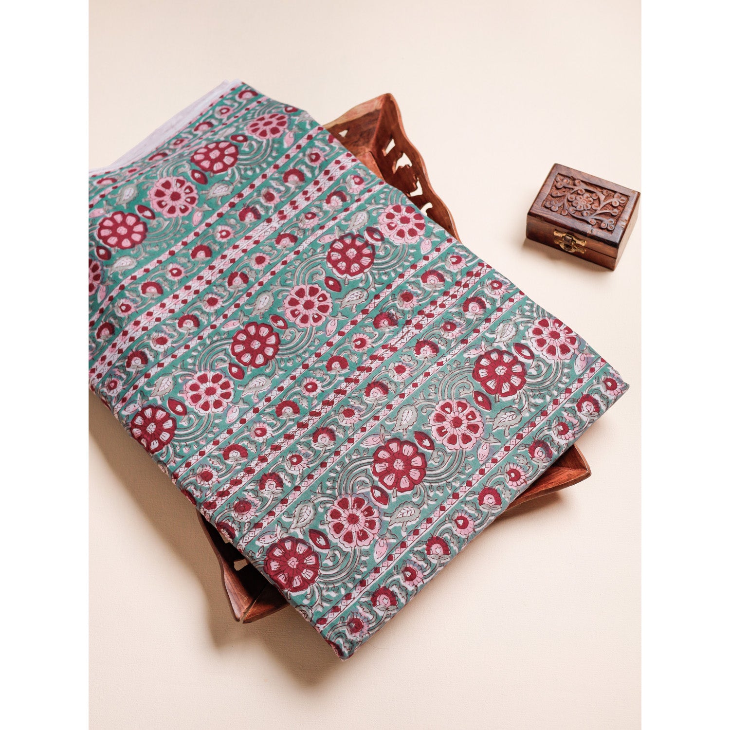 COTTON HANDBLOCK PRINTED FABRIC