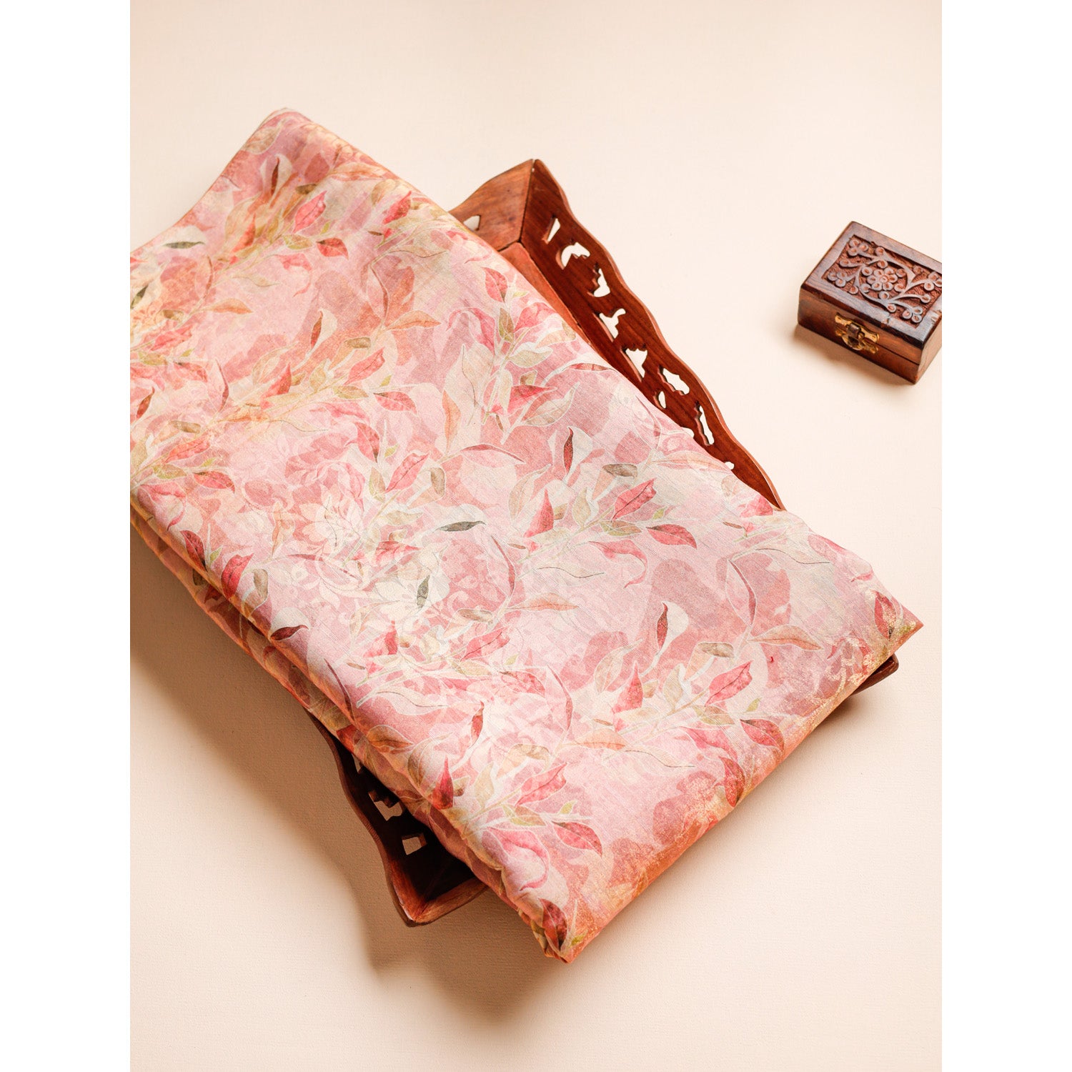 PURE VISCOSE JACQUARD SILK PRINTED FABRIC