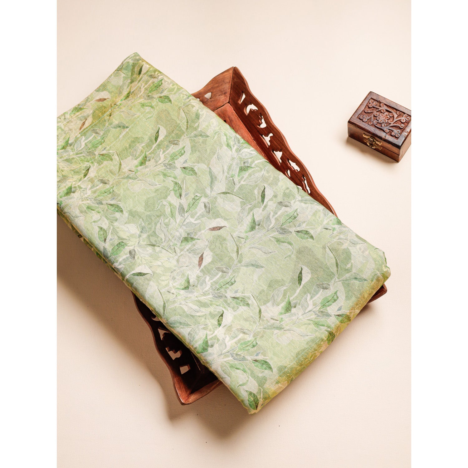 PURE VISCOSE JACQUARD SILK PRINTED FABRIC