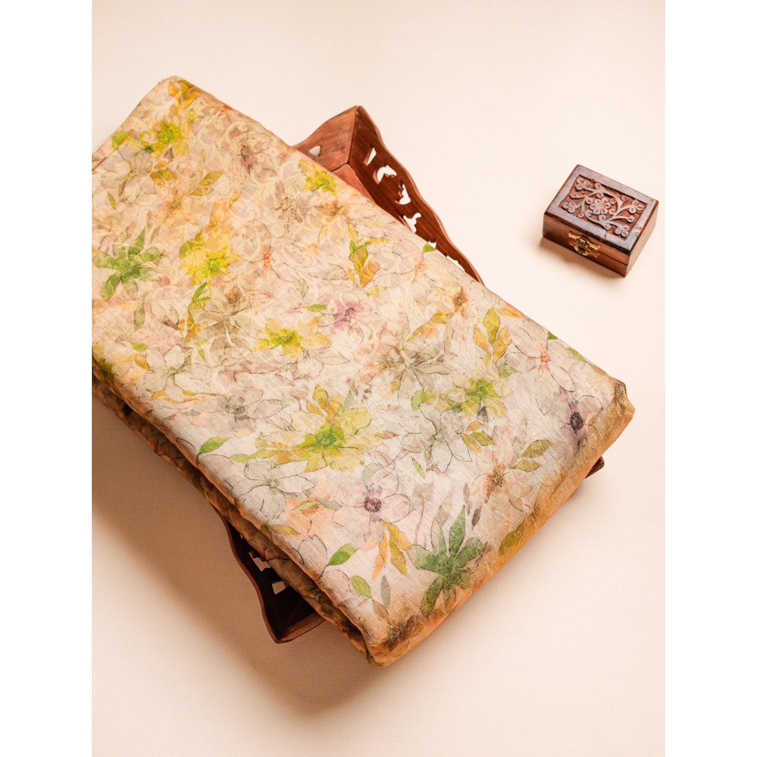 PURE VISCOSE JACQUARD SILK PRINTED FABRIC