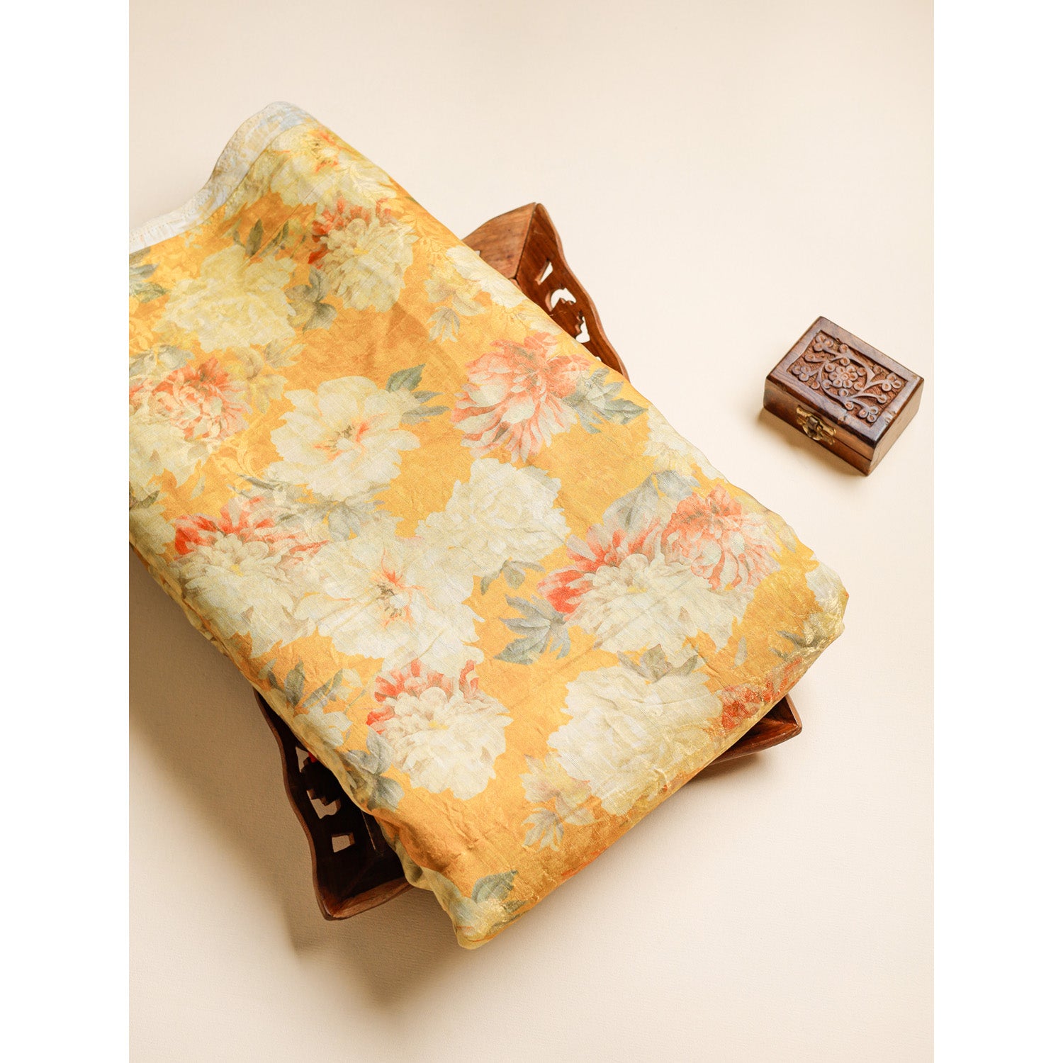 PURE VISCOSE JACQUARD SILK PRINTED FABRIC