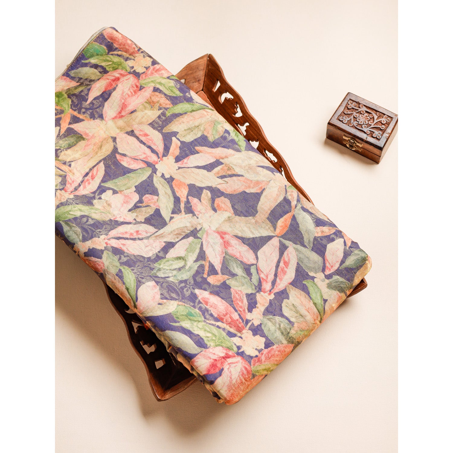 PURE VISCOSE JACQUARD SILK PRINTED FABRIC