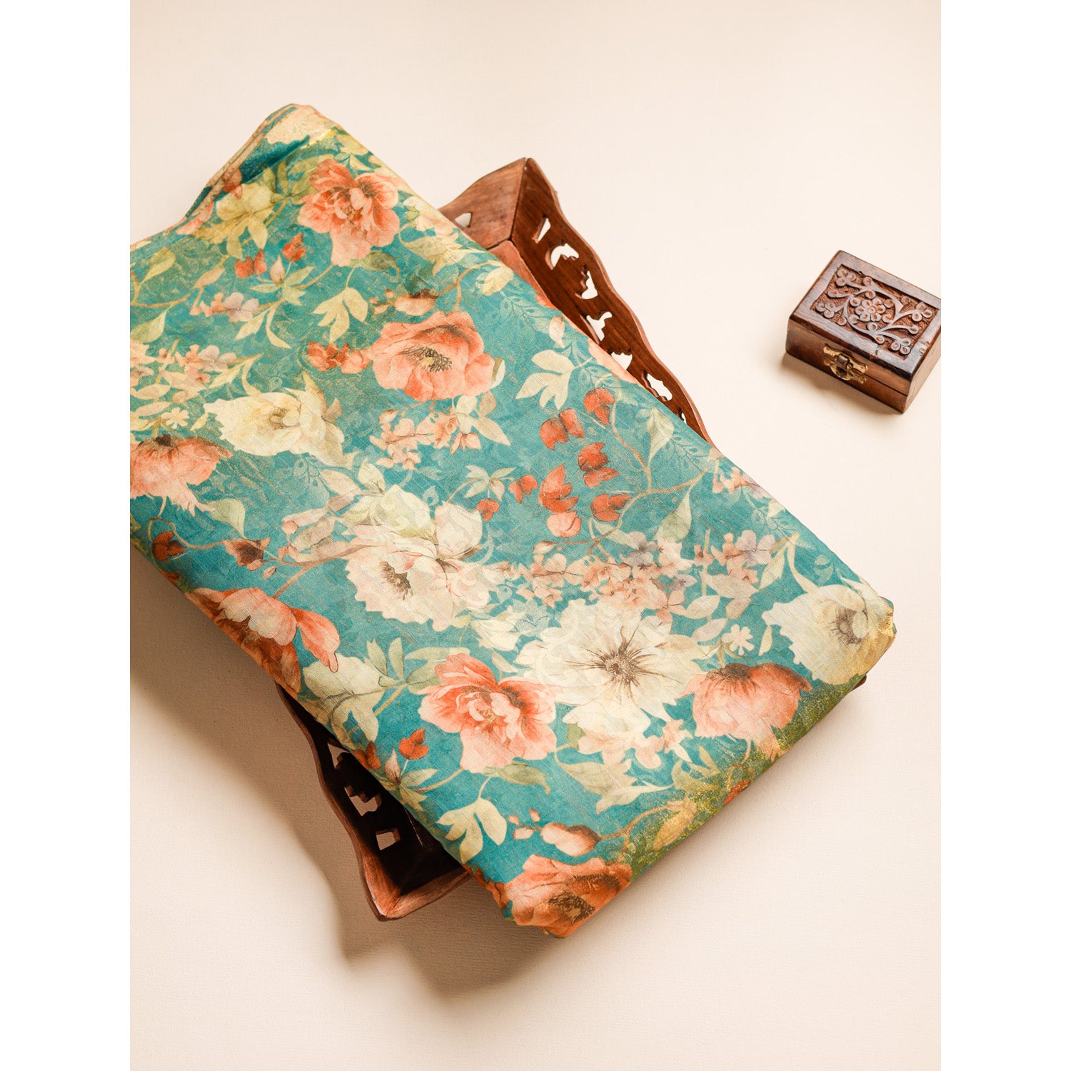 PURE VISCOSE JACQUARD SILK PRINTED FABRIC