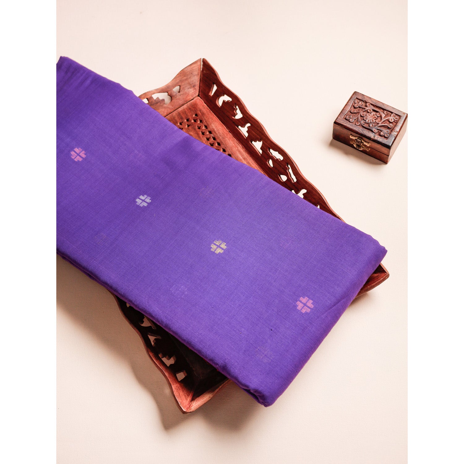 PURE MUL COTTON BENGAL JAMDHANI WOVEN FABRIC