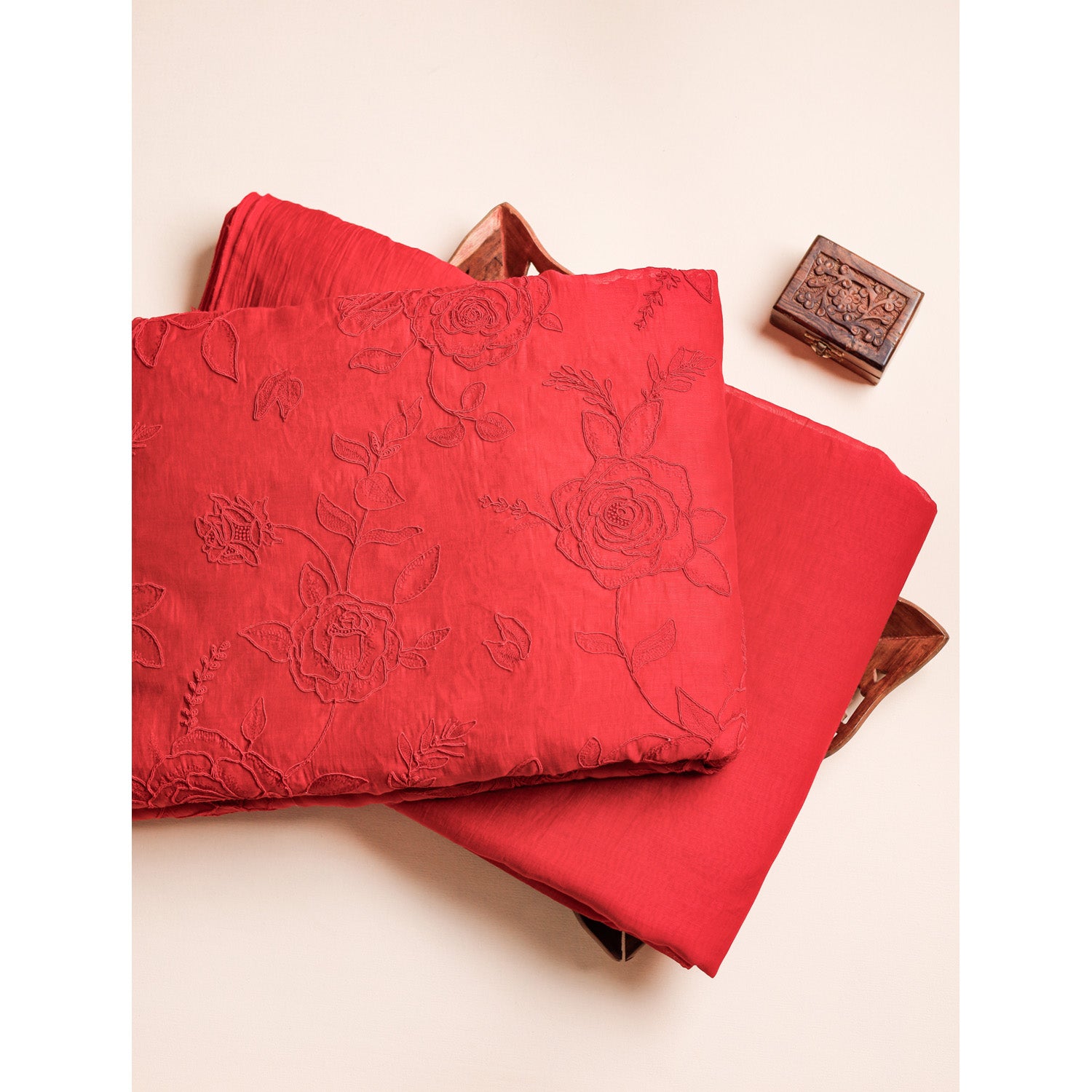 PREMIUM MUL CHANDERI EMBROIDERED & PLAIN FABRICS