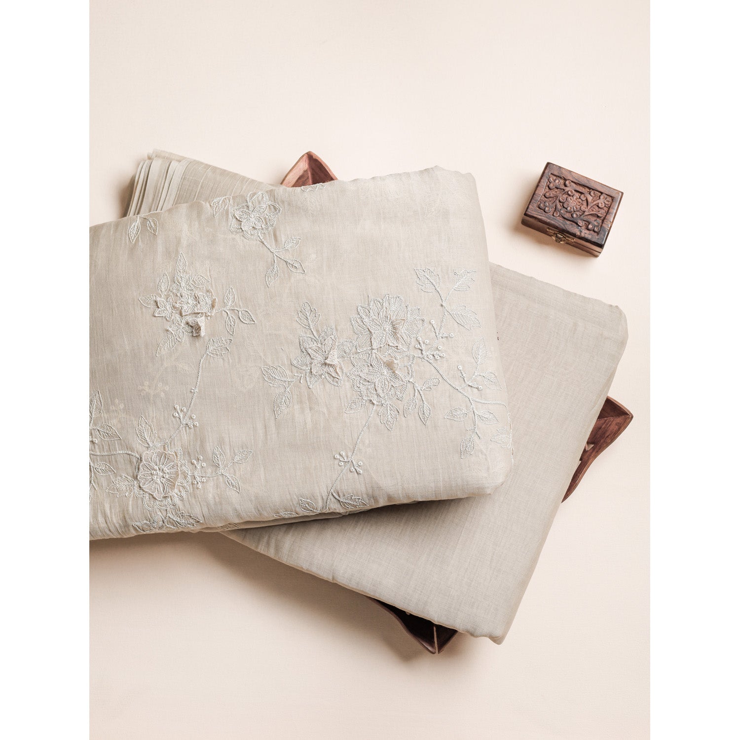 PREMIUM MUL CHANDERI EMBROIDERED & PLAIN FABRICS