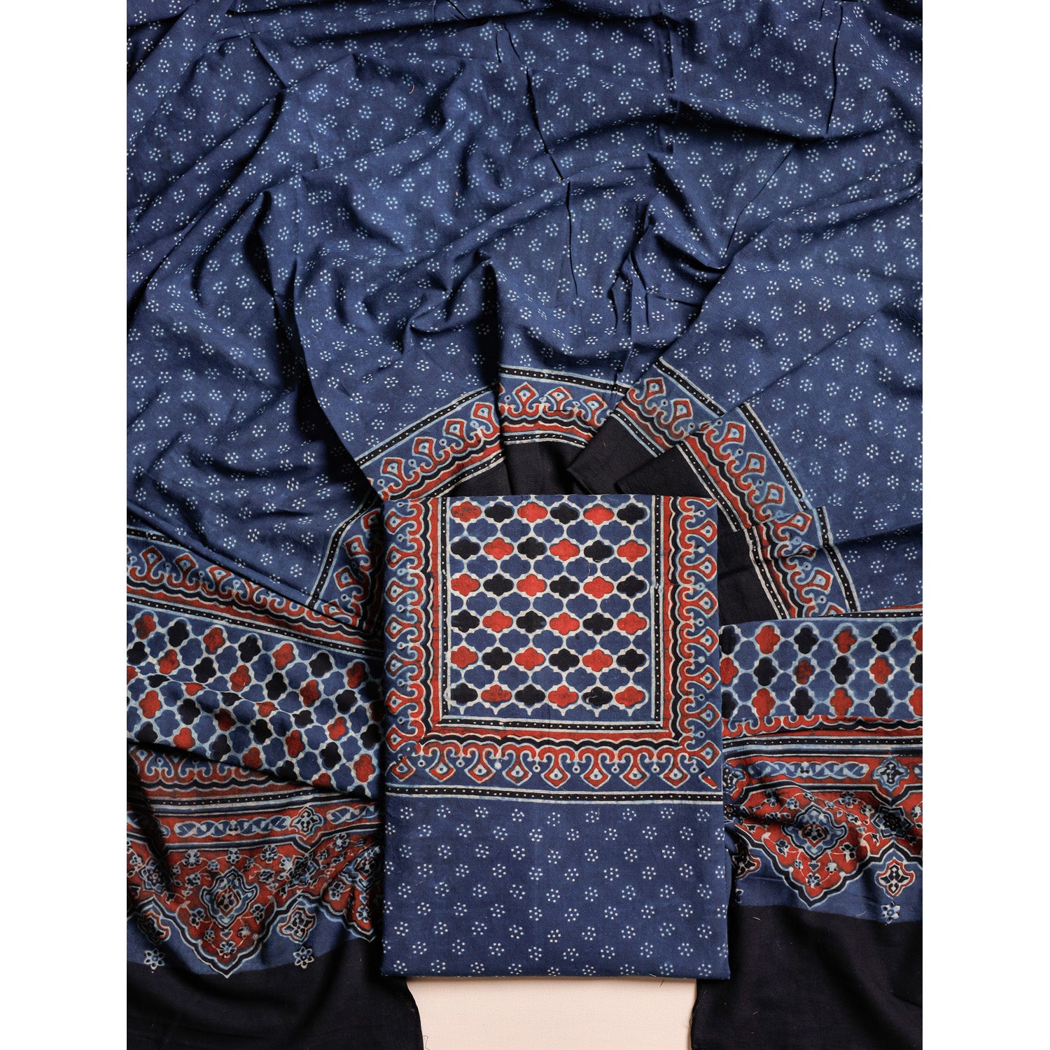 PURE COTTON AJRAKH 2 PIECE SET