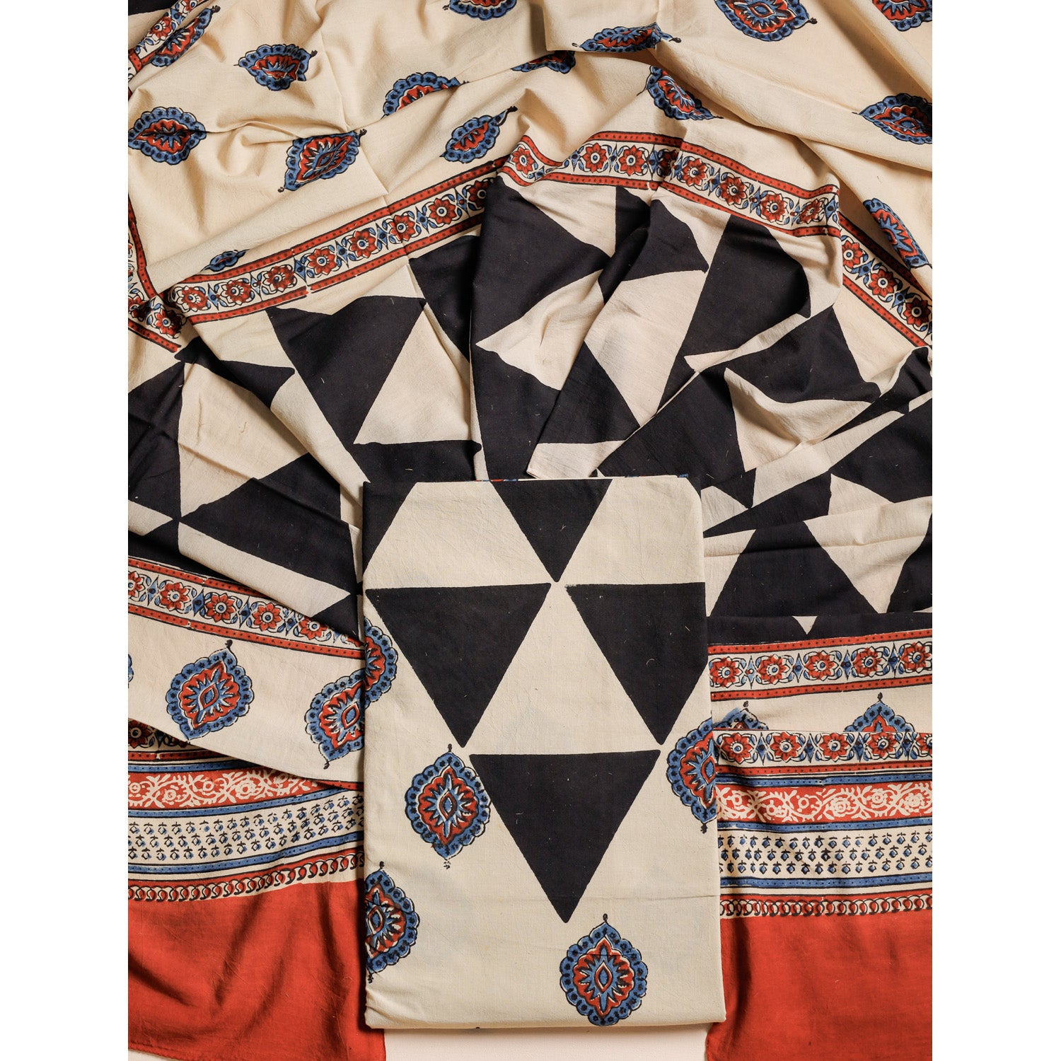 PURE COTTON AJRAKH 2 PIECE SET