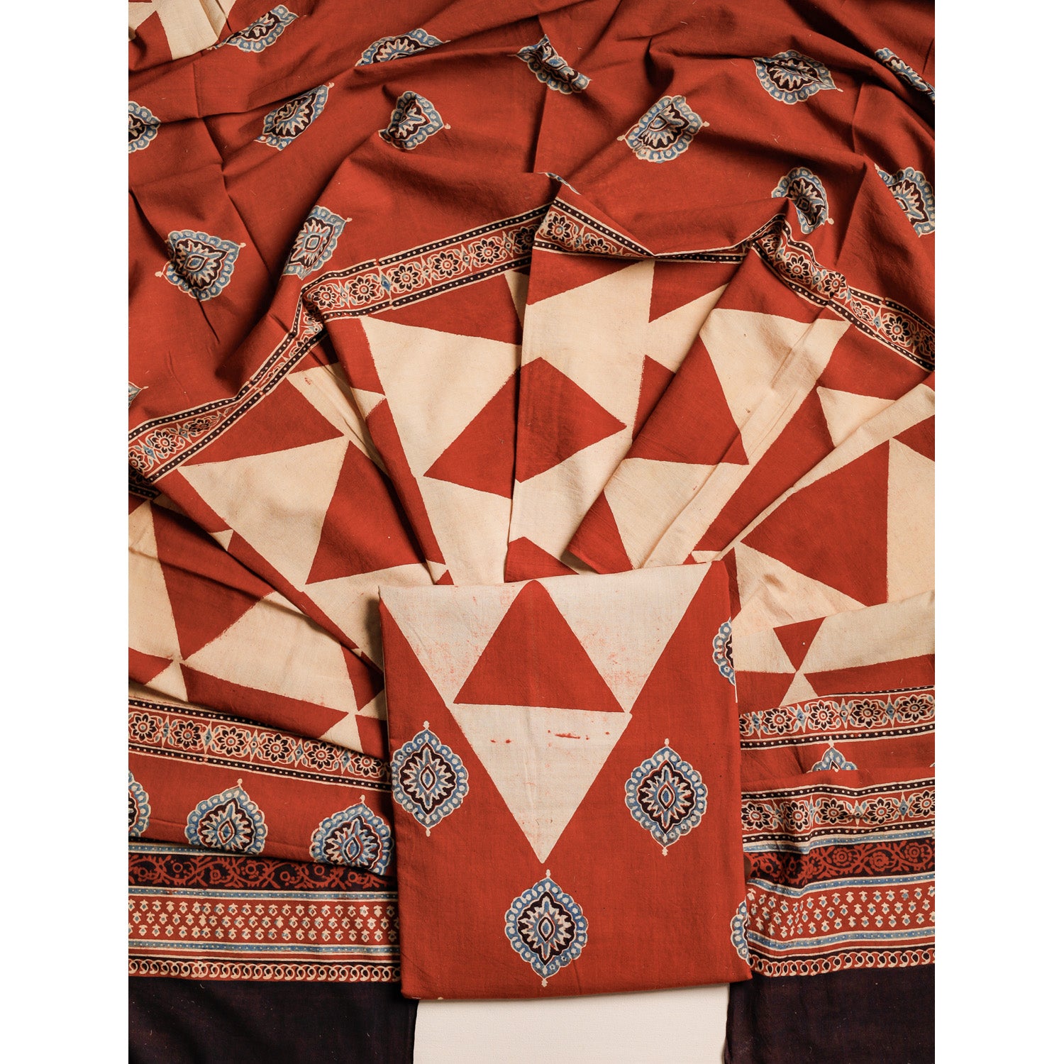 PURE COTTON AJRAKH 2 PIECE SET