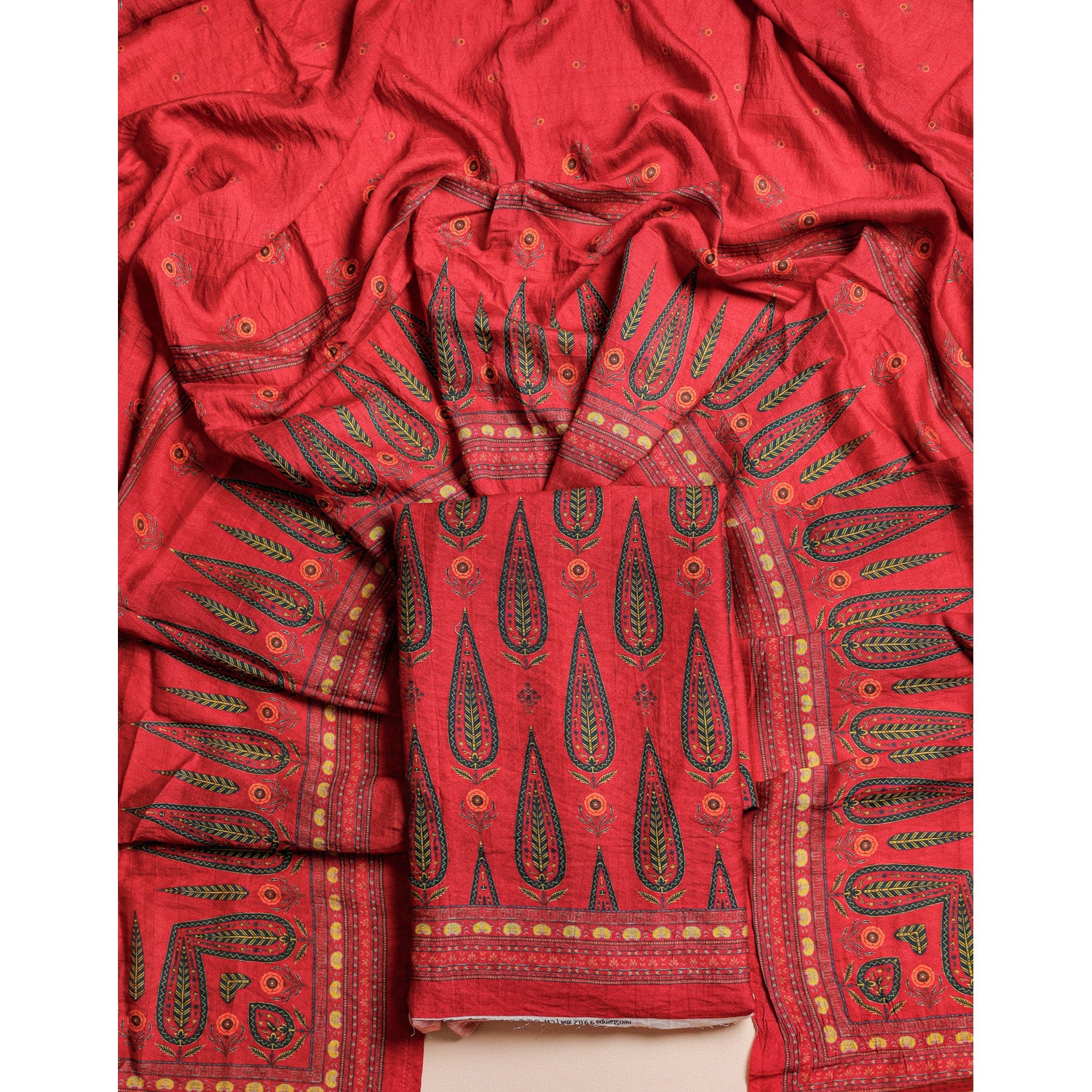 PURE MOGRA CHANDERI 2 PIECE SET