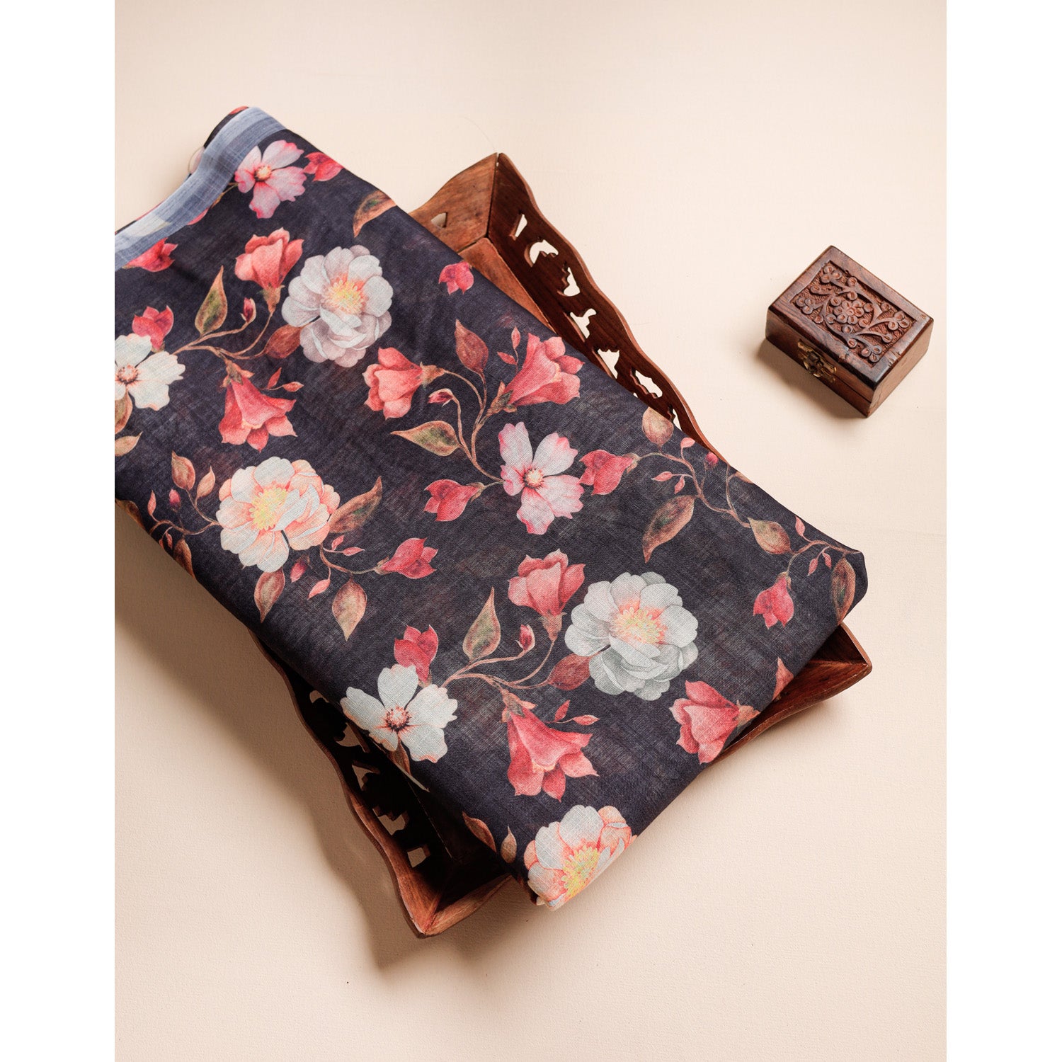 SEMI LINEN DIGITAL PRINTED FABRIC