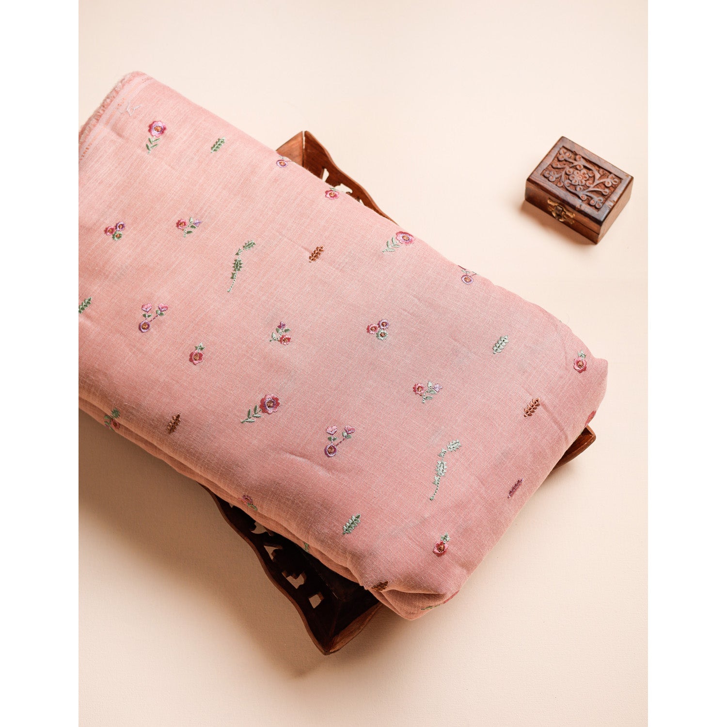 LINEN EMBROIDERED FABRIC