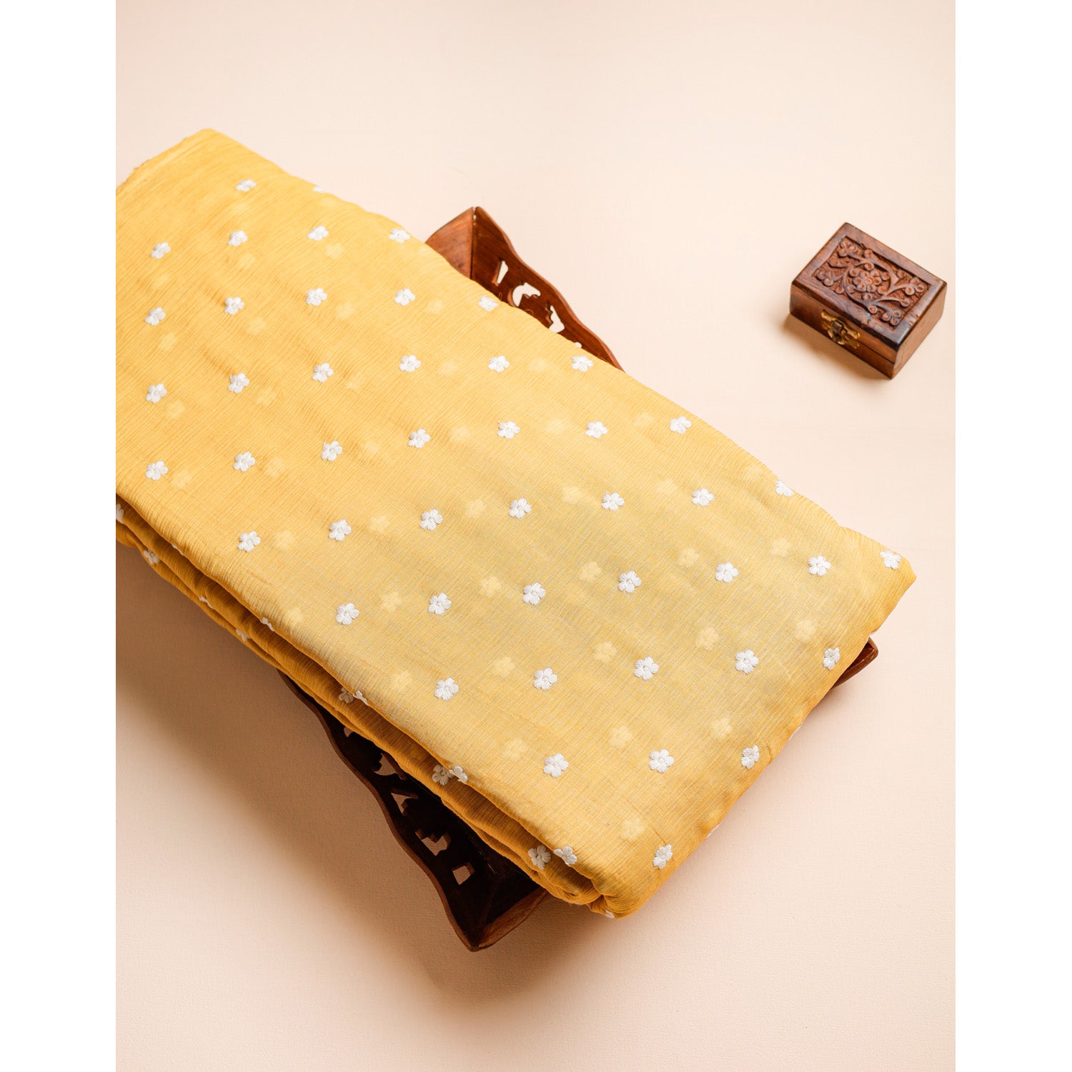 COTTON CHIFFON EMBROIDERED FABRIC