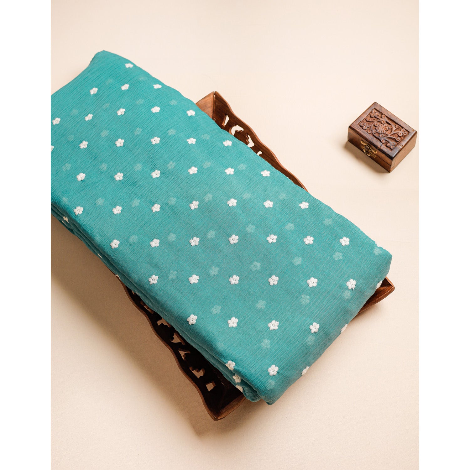 COTTON CHIFFON EMBROIDERED FABRIC