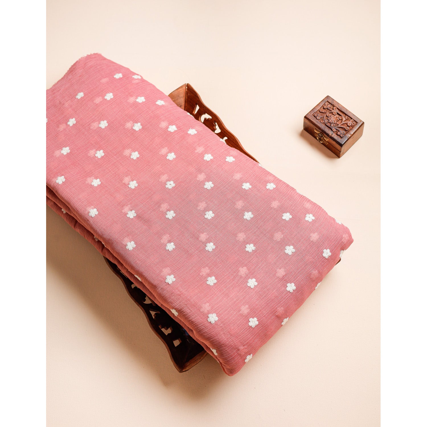 COTTON CHIFFON EMBROIDERED FABRIC