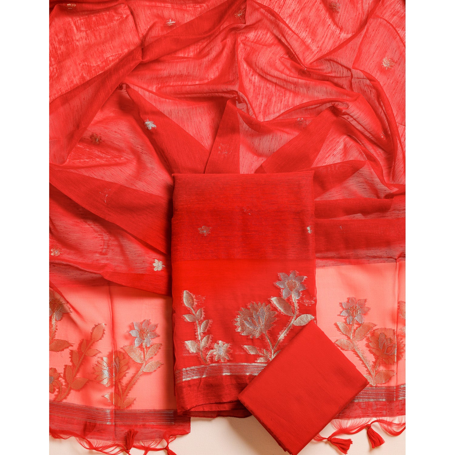 MUGA SILK SUIT SET