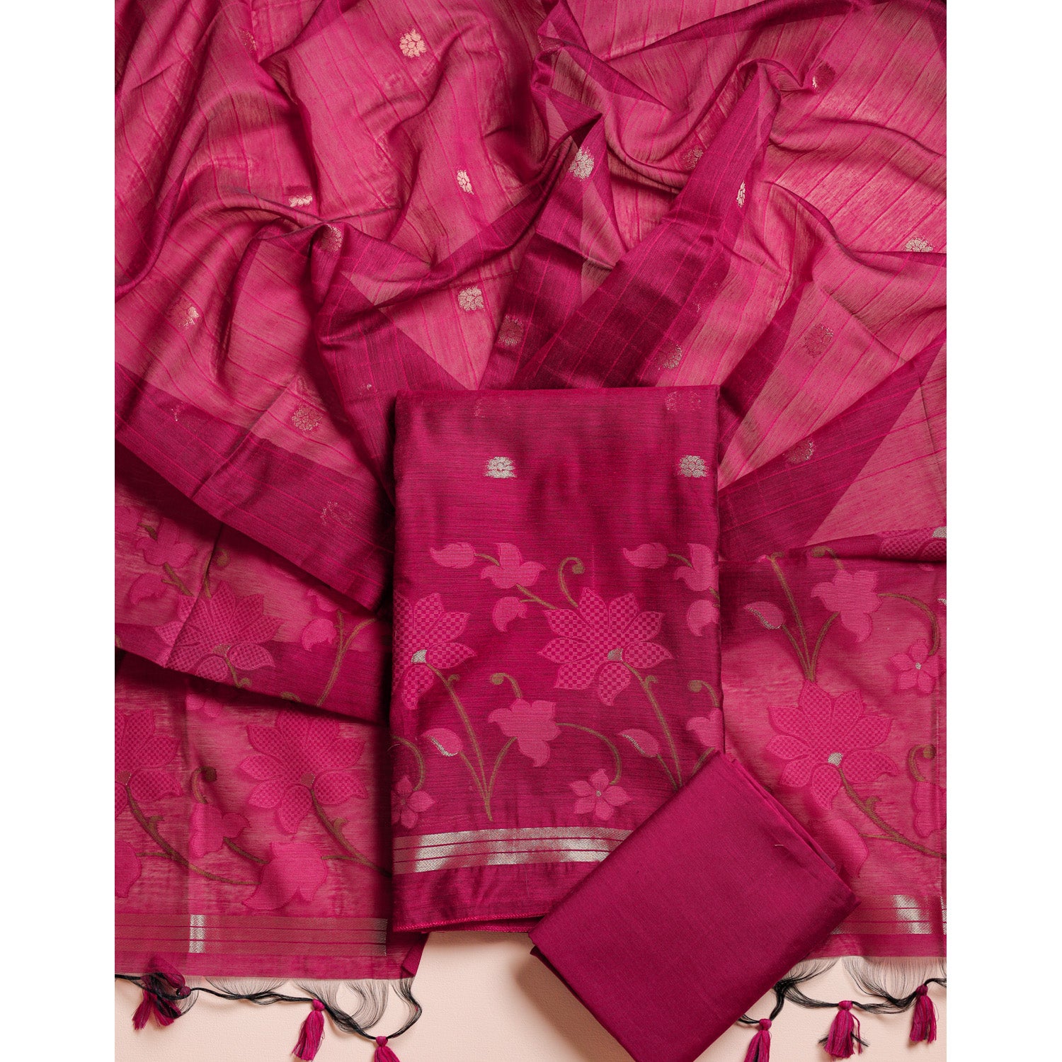MUGA SILK PAITHANI SUIT SET