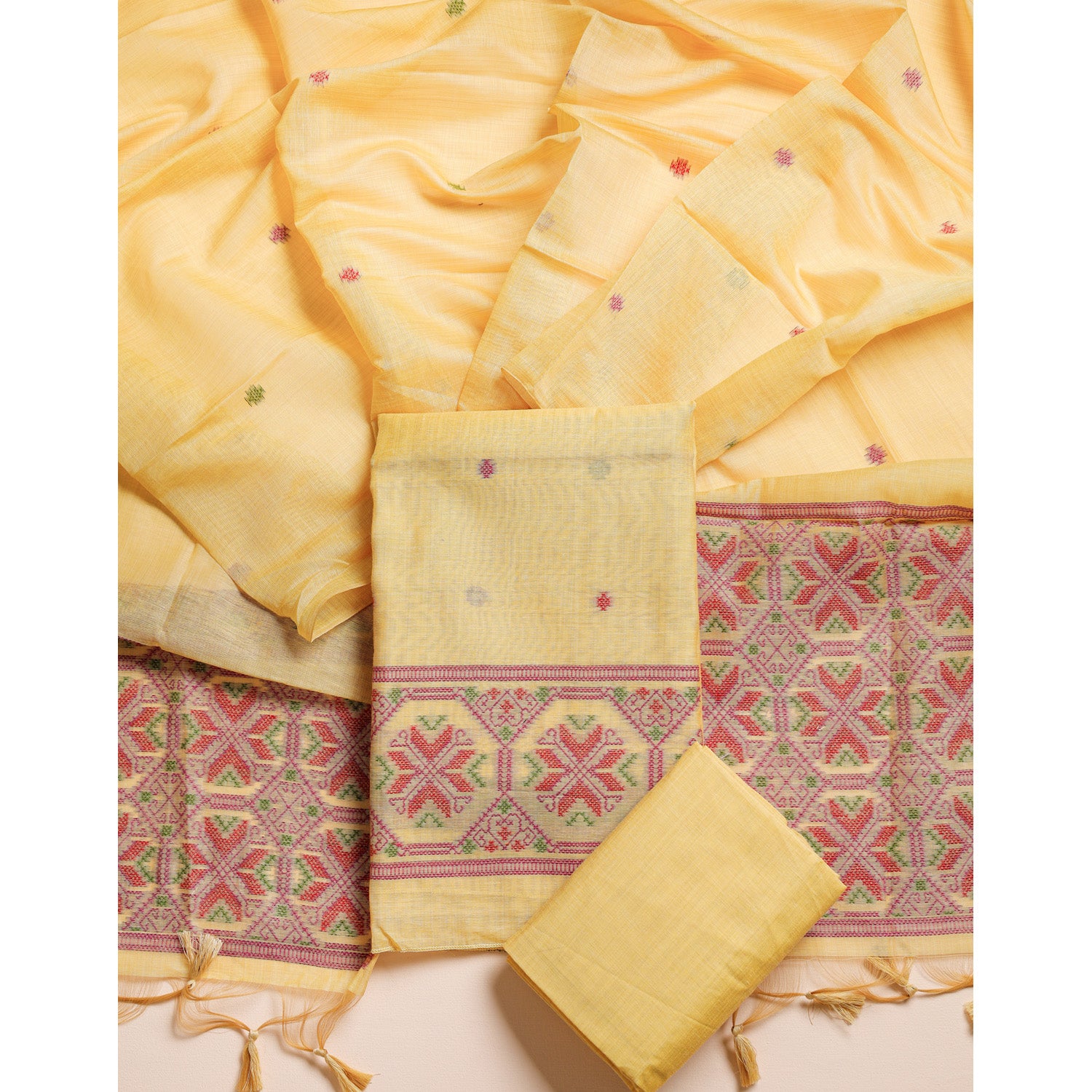 MUGA SILK WOVEN SUIT SET