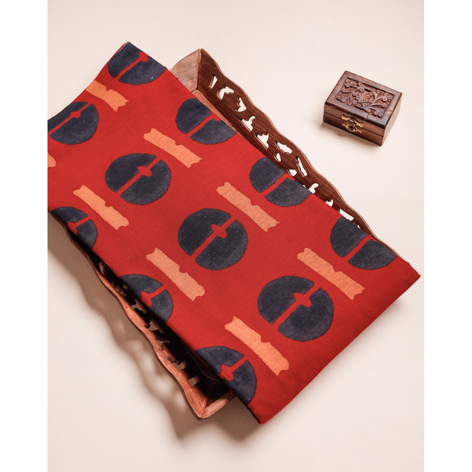 COTTON FLEX AJRAKH PRINTED FABRIC