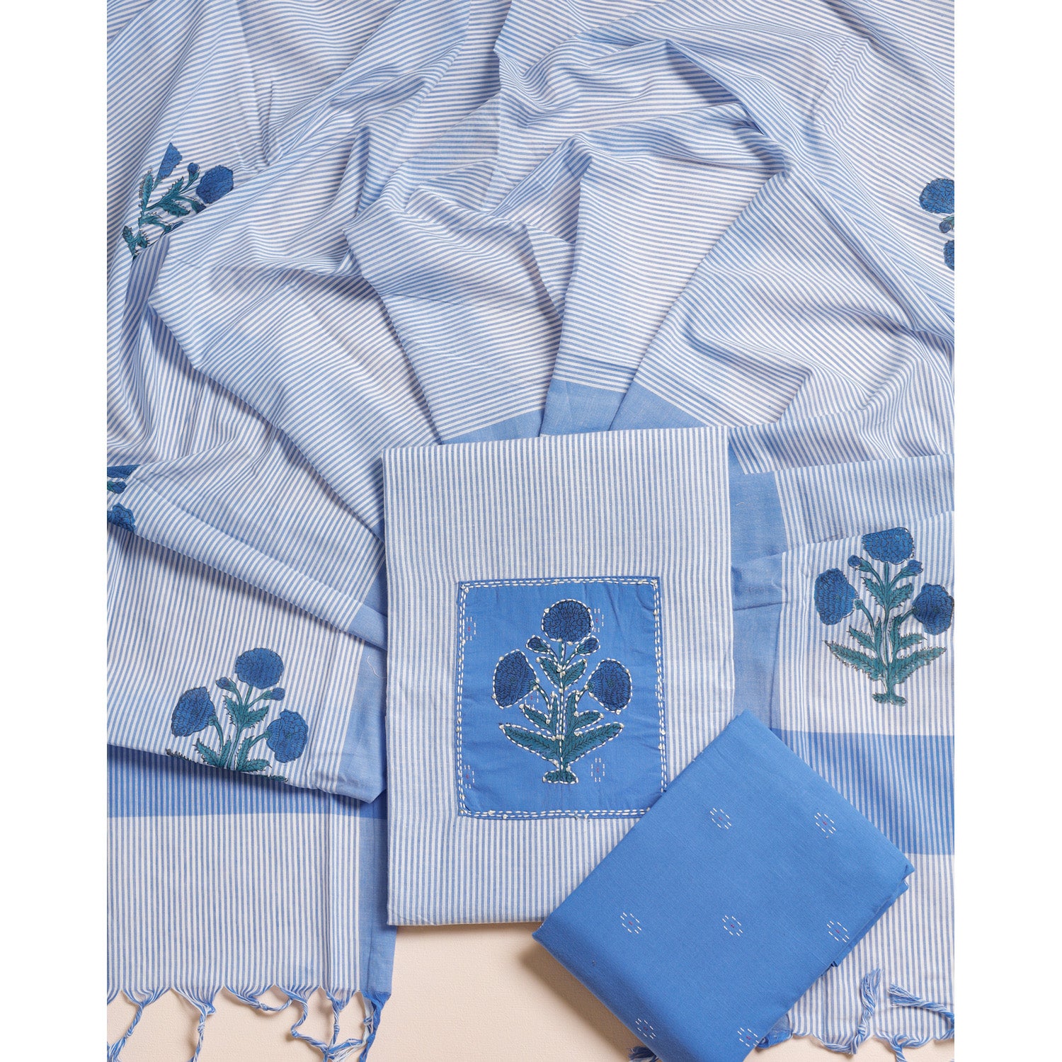 PURE COTTON HANDLOOM SUIT SET