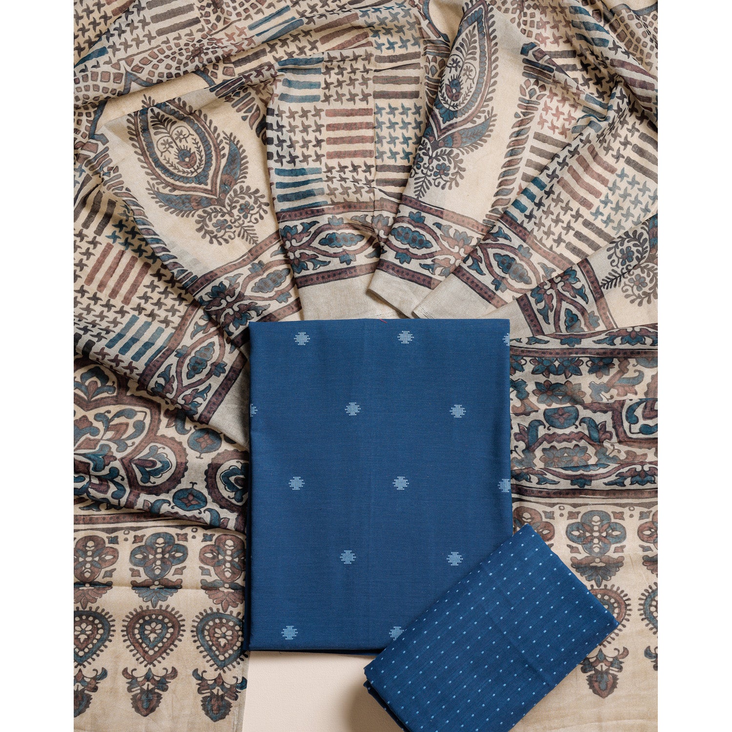 GUL RANG COTTON KALAMKARI SUIT SET