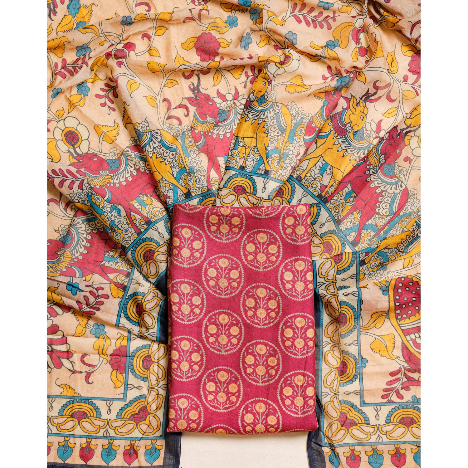 MOGRA CHANDERI 2 PIECE SET
