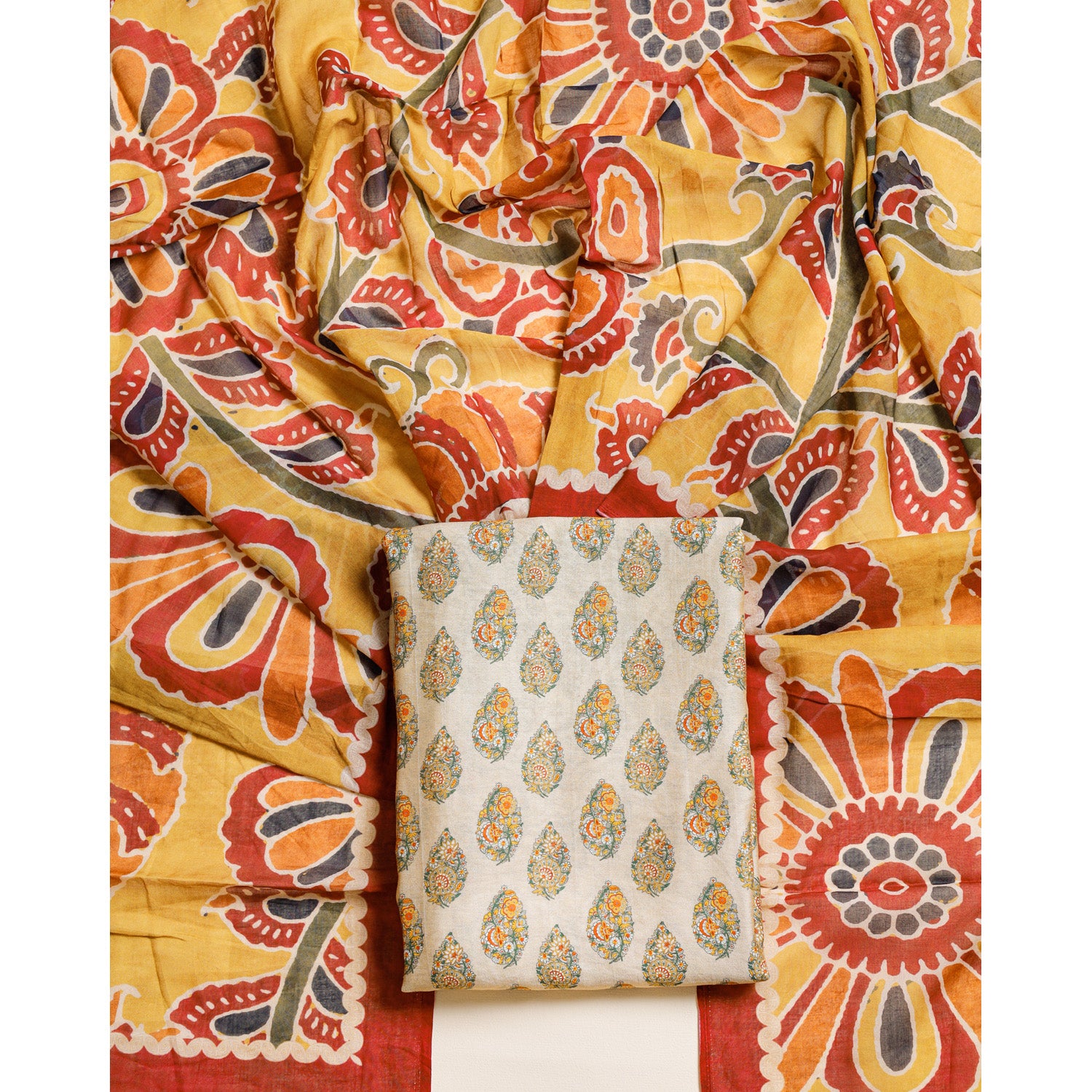 MOGRA CHANDERI 2 PIECE SET