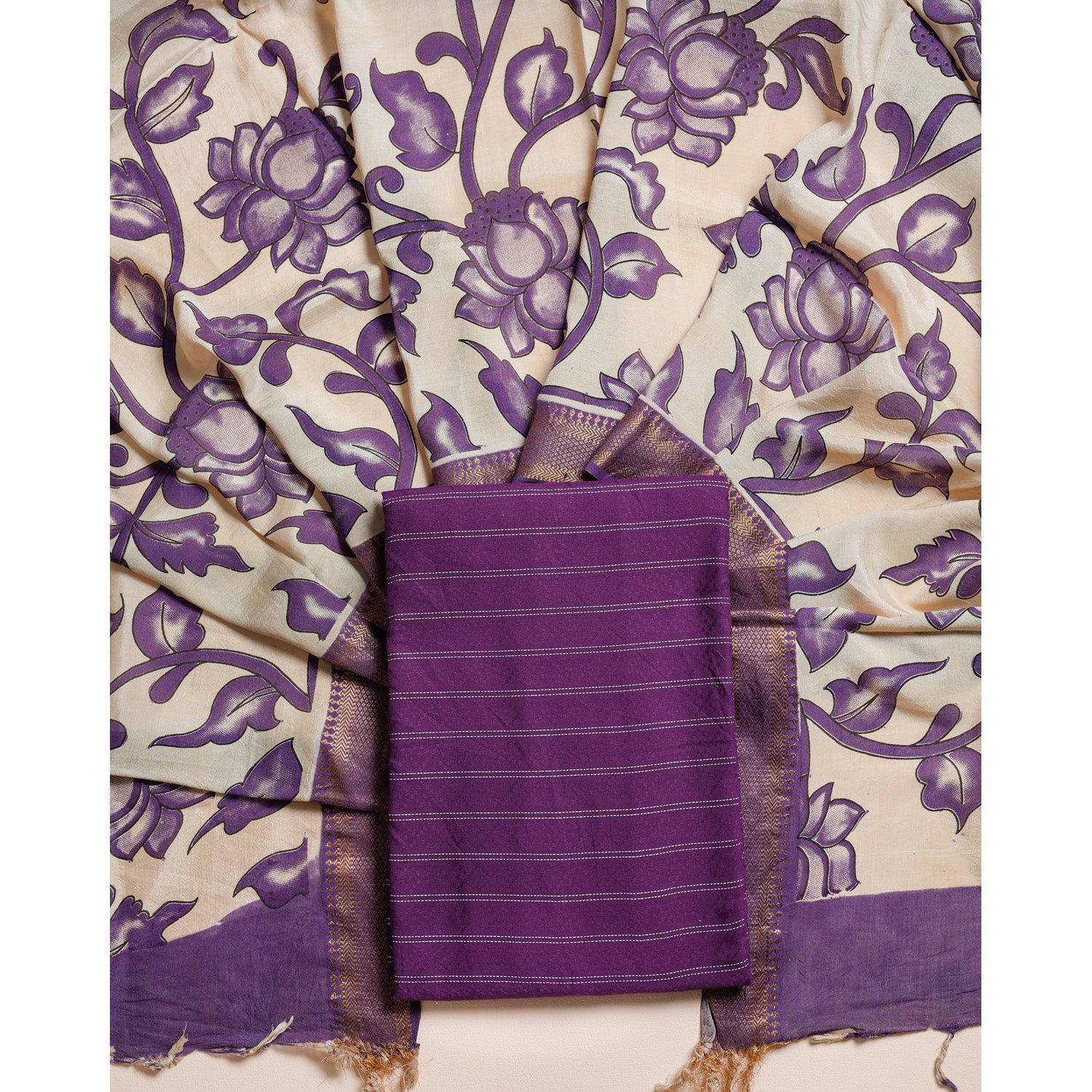COTTON HANDLOOM 2 PIECE SET
