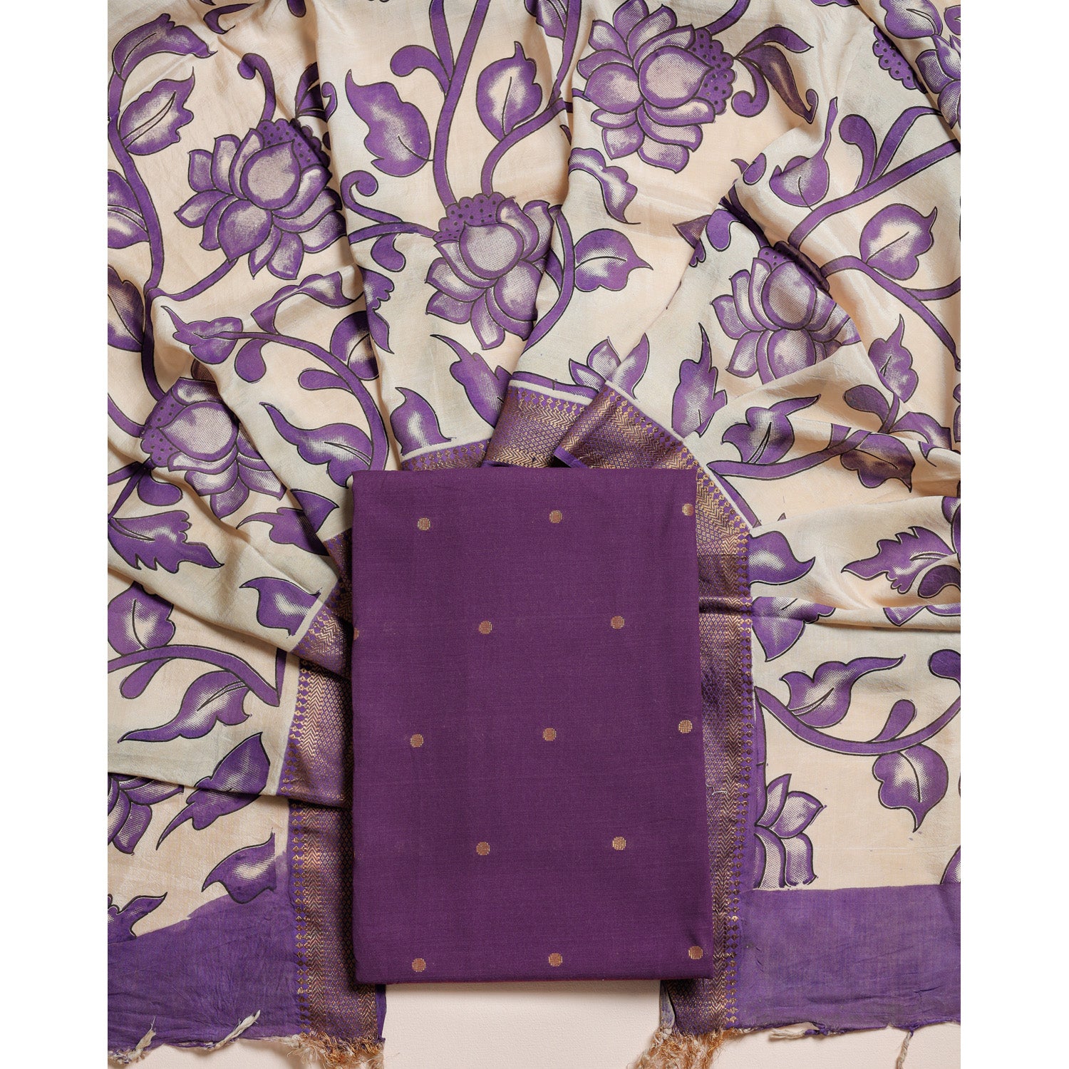 COTTON HANDLOOM 2 PIECE SET