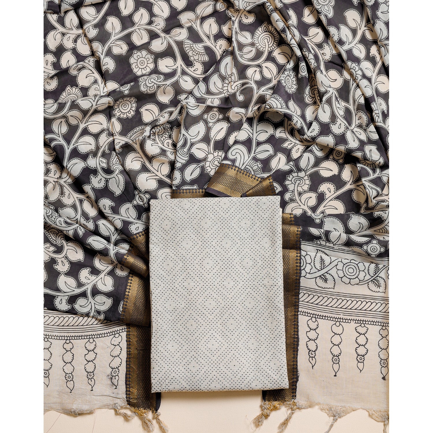 COTTON HANDLOOM 2 PIECE SET
