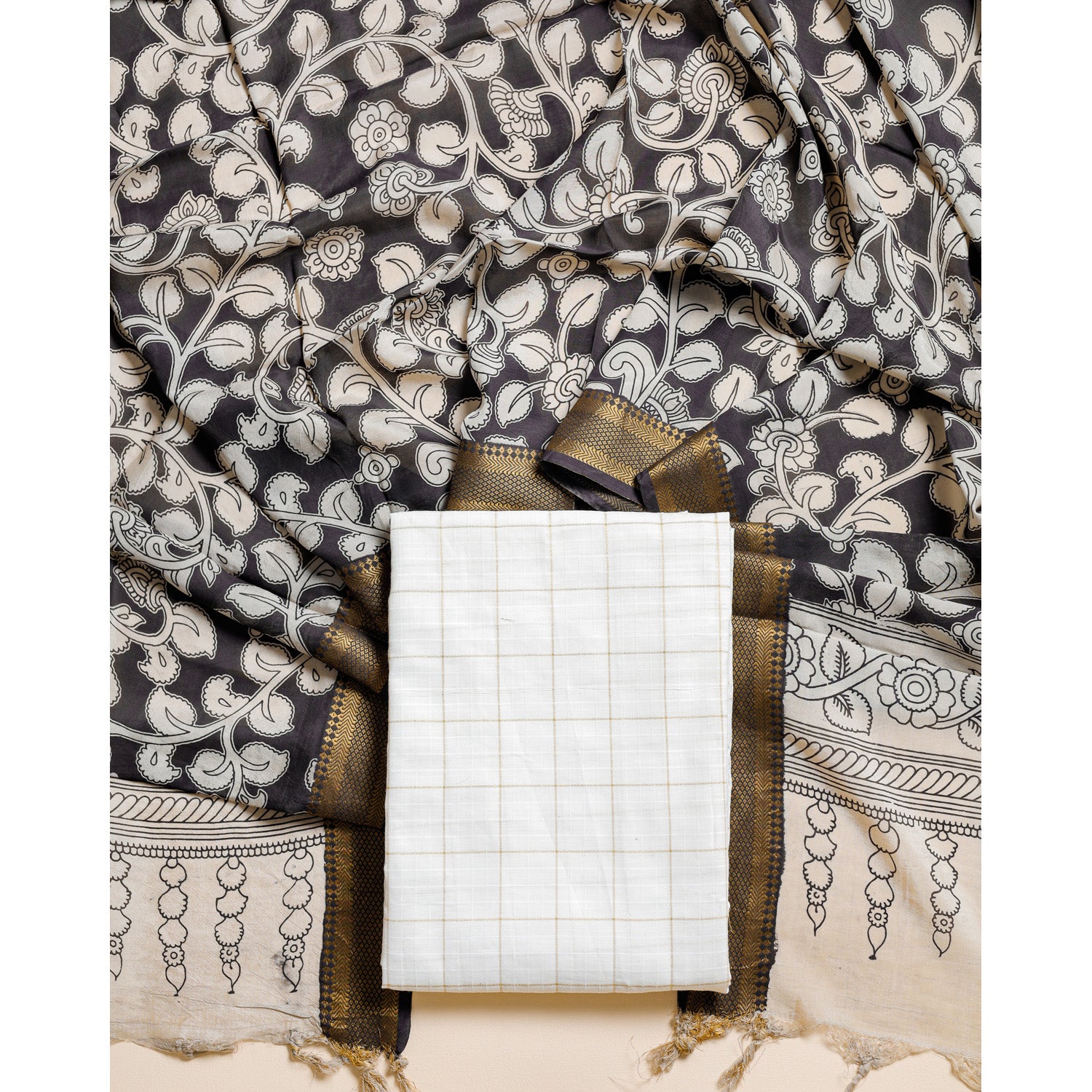 COTTON HANDLOOM 2 PIECE SET