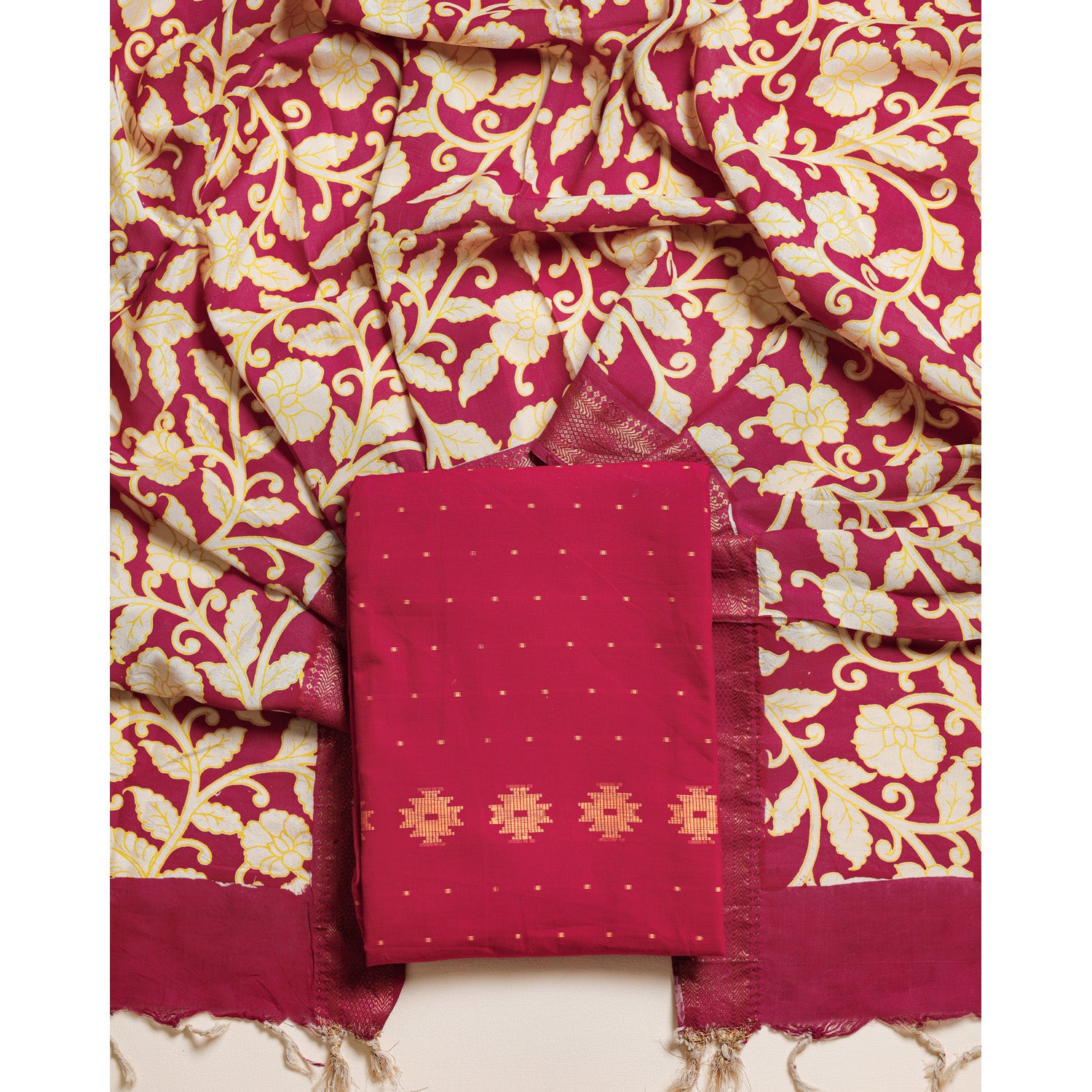 COTTON HANDLOOM 2 PIECE SET