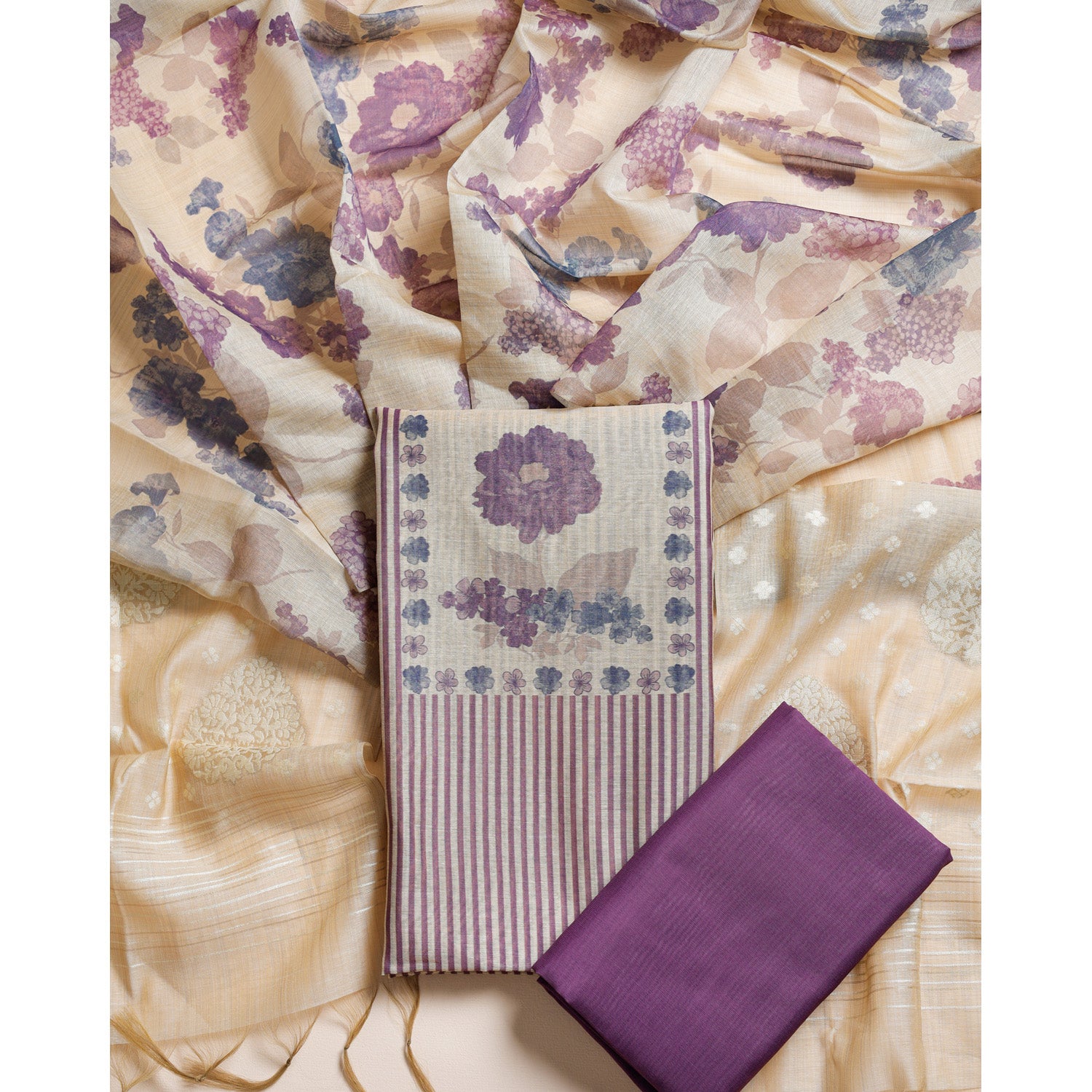 MODAL MUGHAL PRINTED SUIT SET
