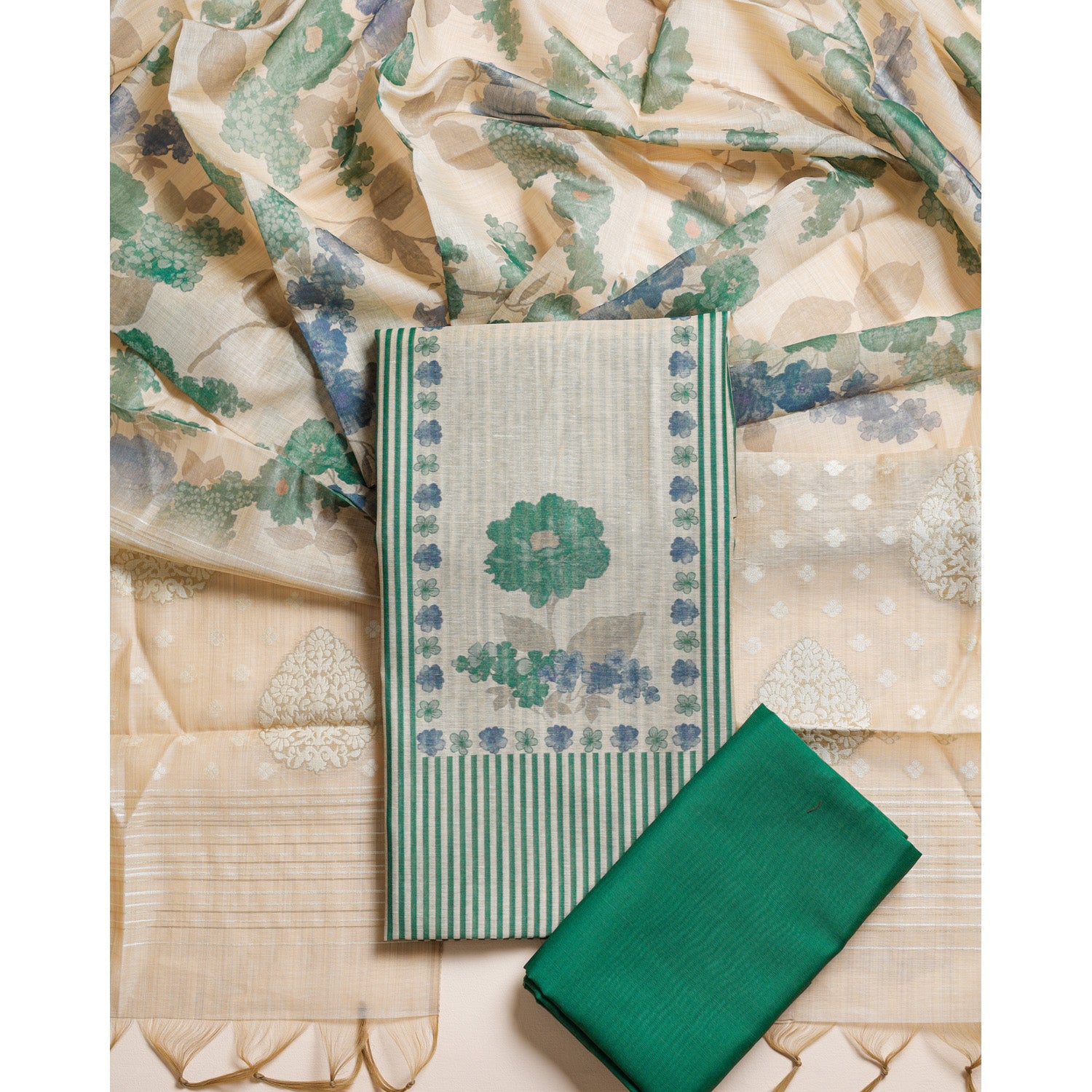 MODAL MUGHAL PRINTED SUIT SET