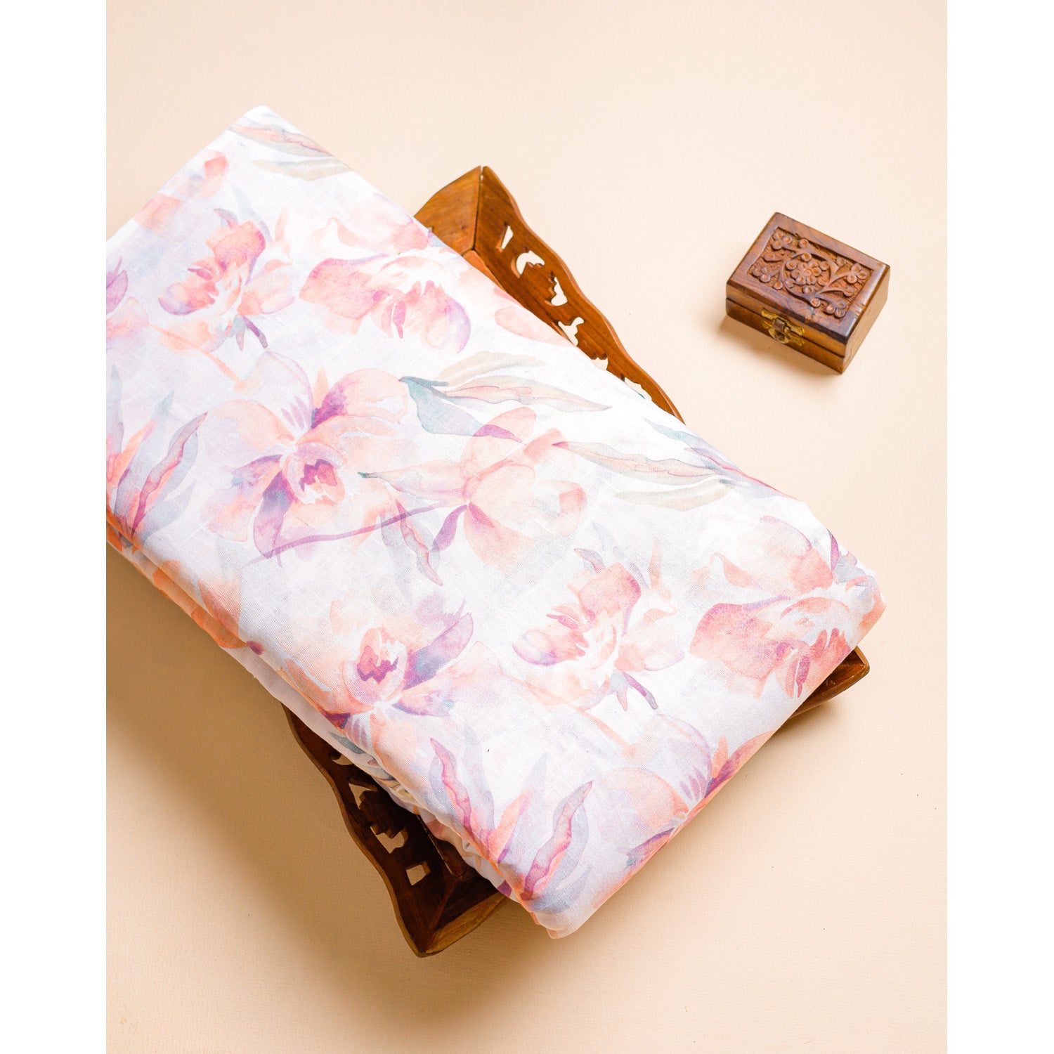 COTTON LINEN PRINTED FABRIC