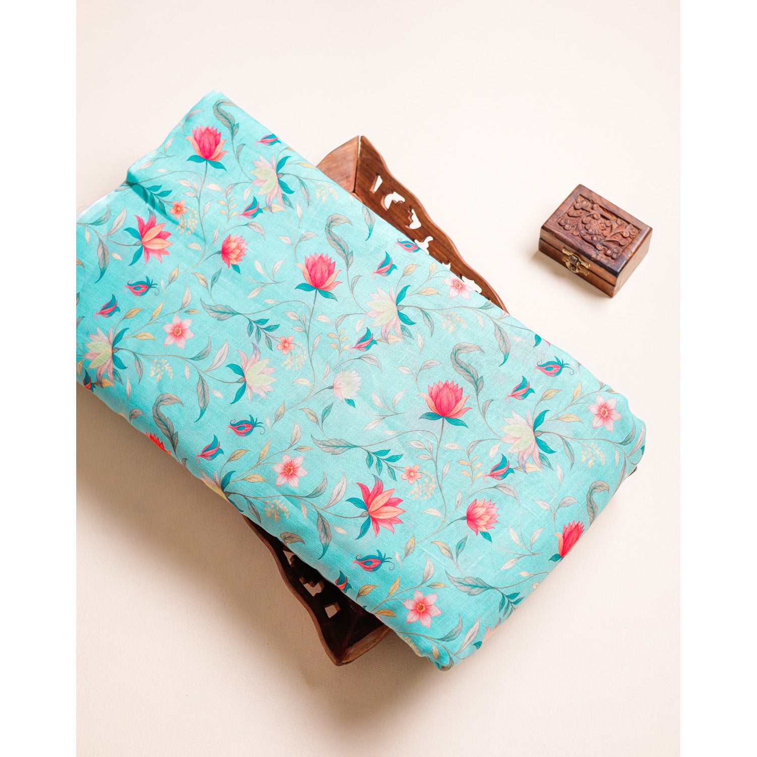 COTTON LINEN PRINTED FABRIC