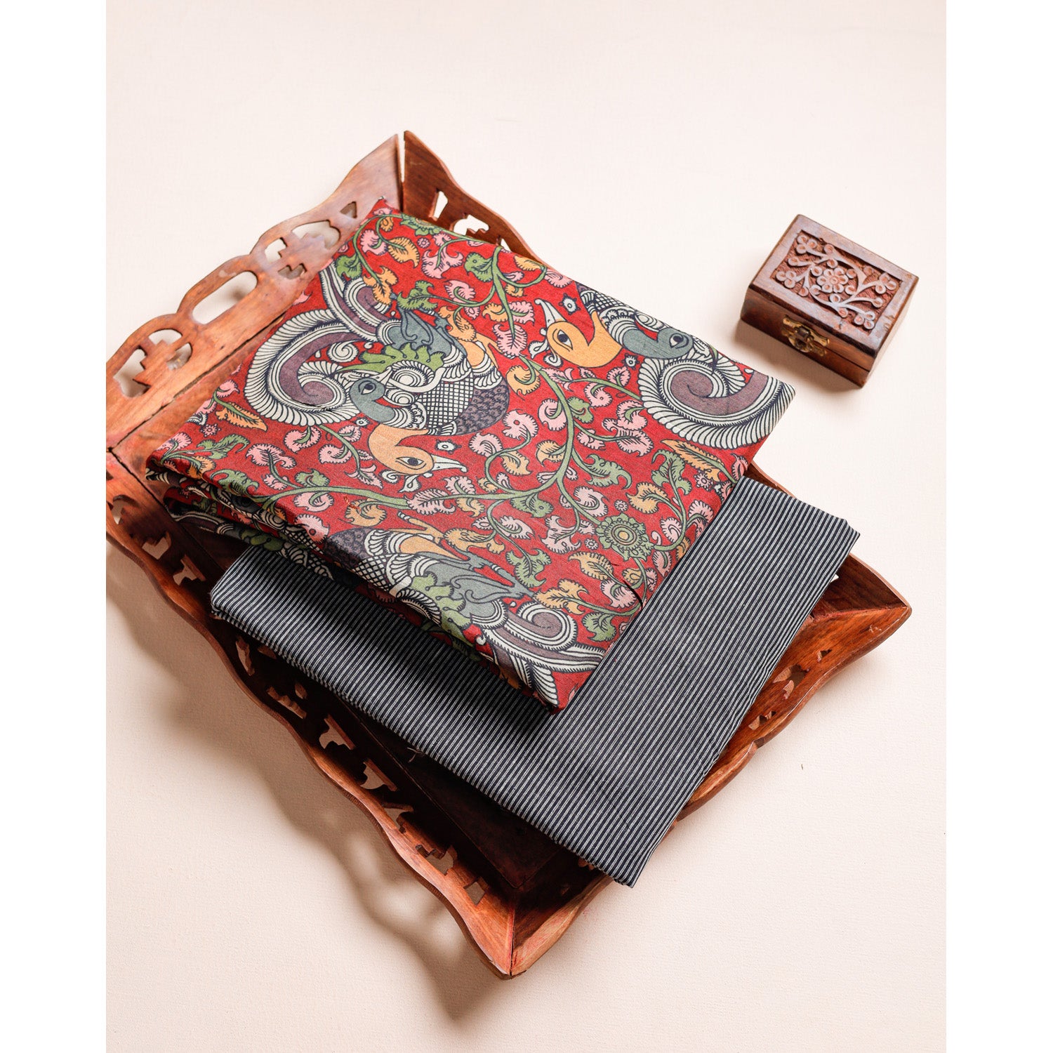 KALAMKARI DOLA SILK MIX & MATCH