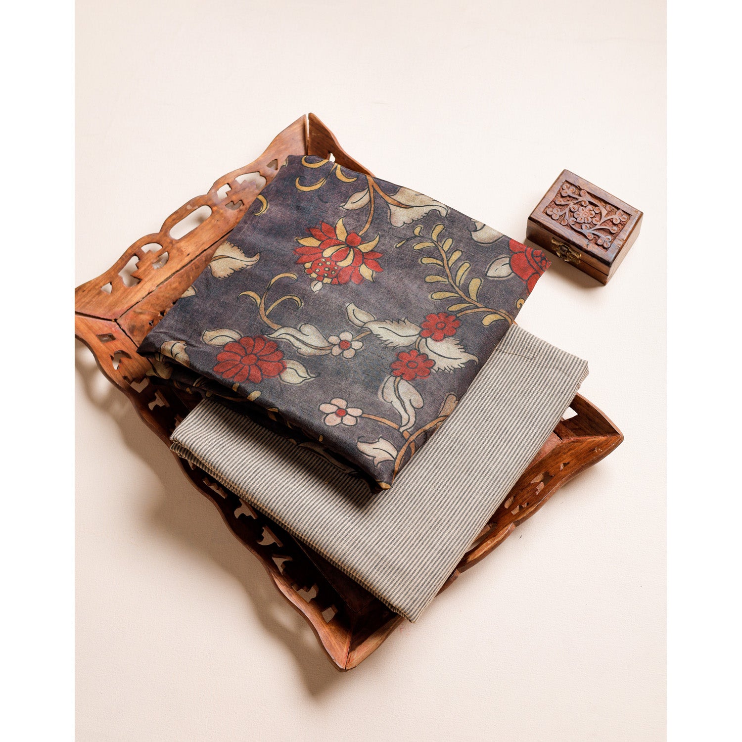 KALAMKARI DOLA SILK MIX & MATCH