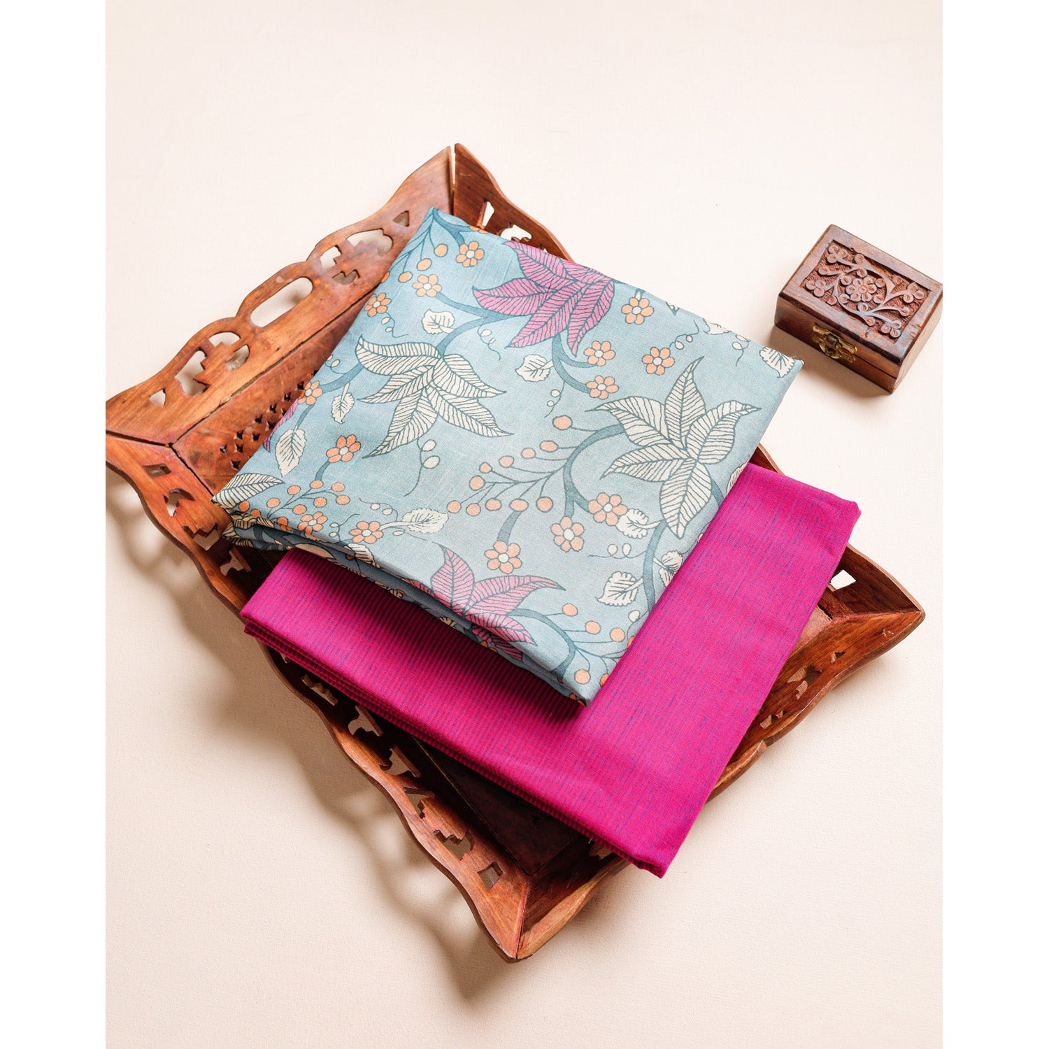 KALAMKARI DOLA SILK MIX & MATCH