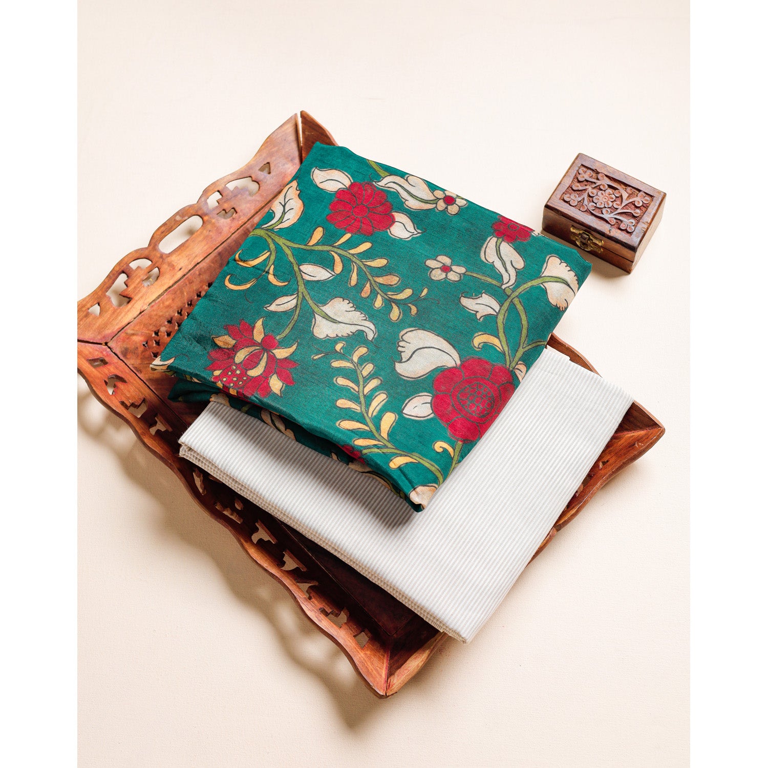 KALAMKARI DOLA SILK MIX & MATCH