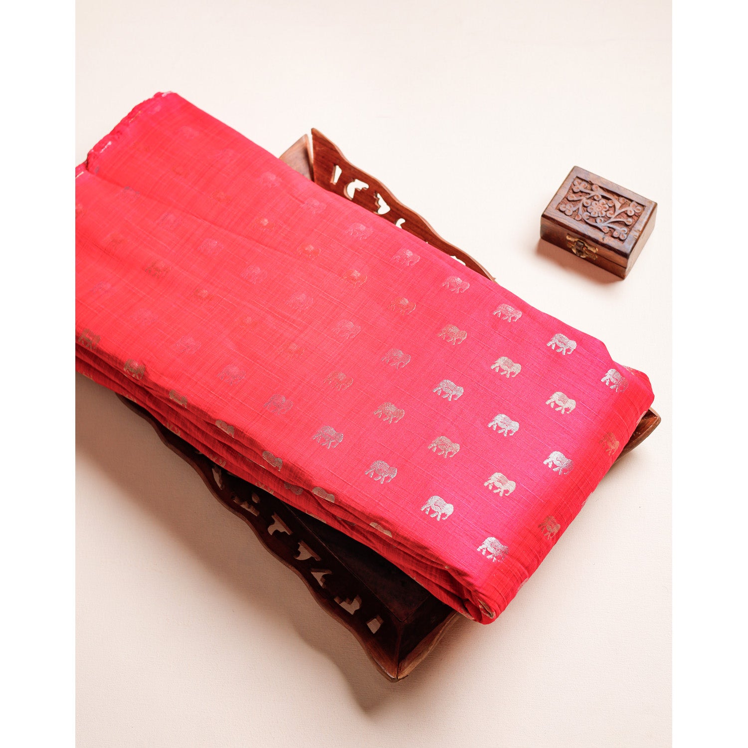 DUPION SILK BROCADE FABRIC