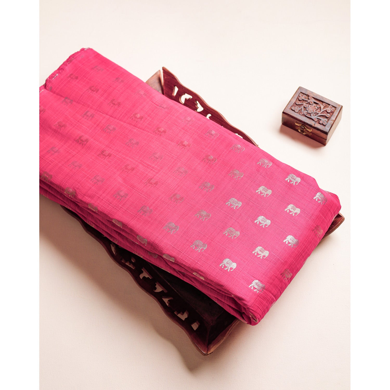 DUPION SILK BROCADE FABRIC