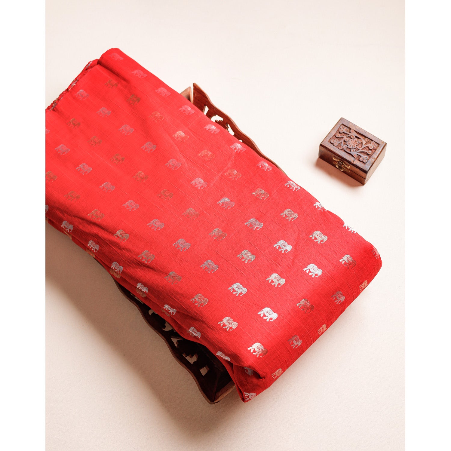 DUPION SILK BROCADE FABRIC