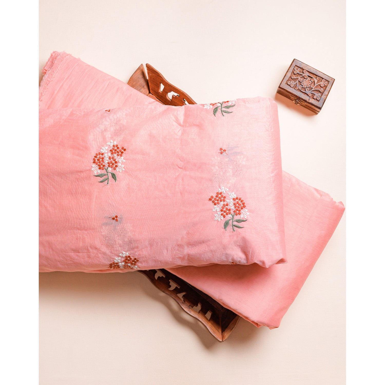 CHANDERI EMBROIDERED & PLAIN FABRICS