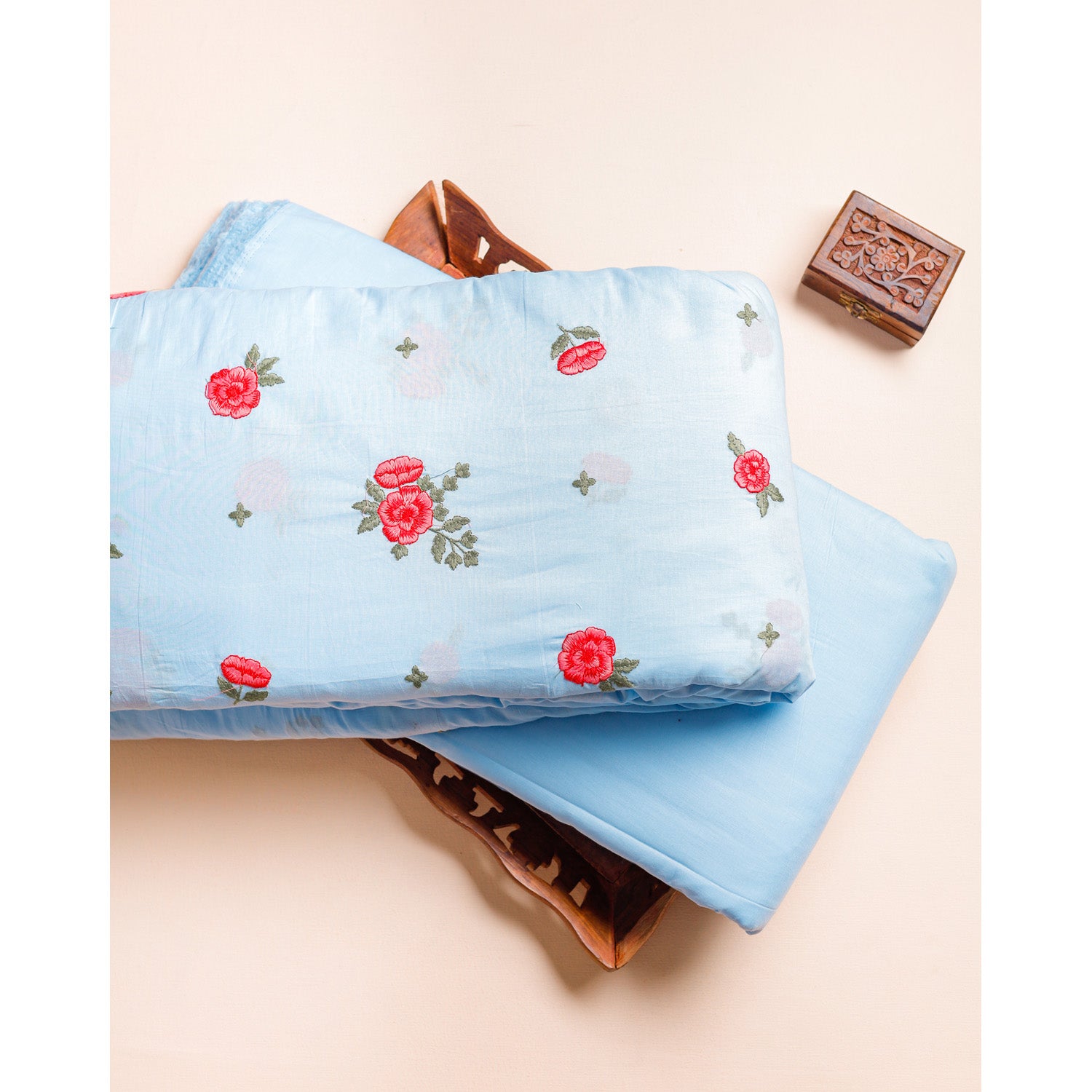 CHANDERI EMBROIDERED & PLAIN FABRICS