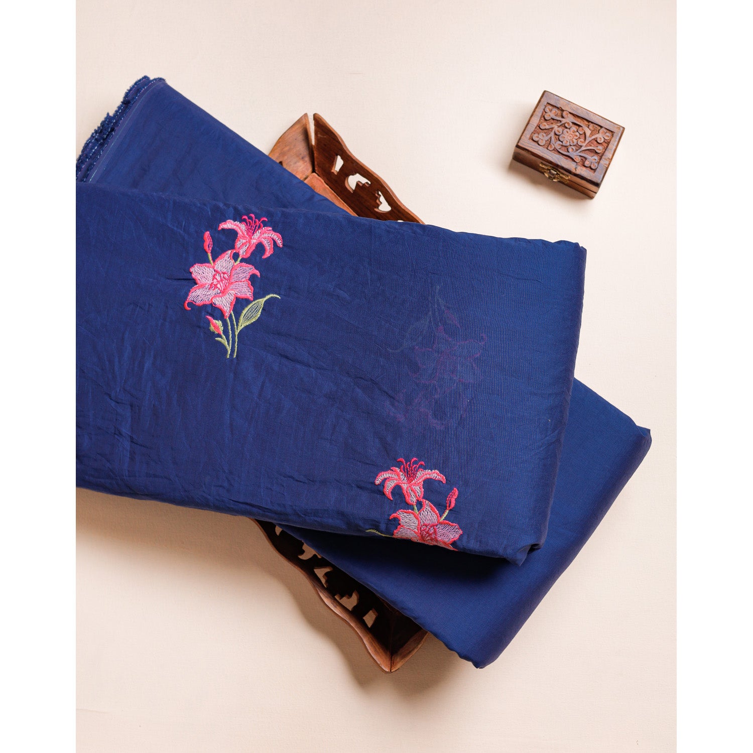 CHANDERI EMBROIDERED & PLAIN FABRICS