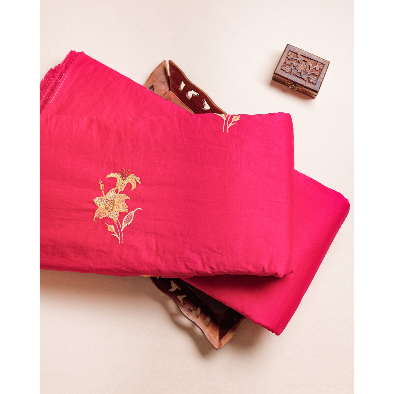 CHANDERI EMBROIDERED & PLAIN FABRICS