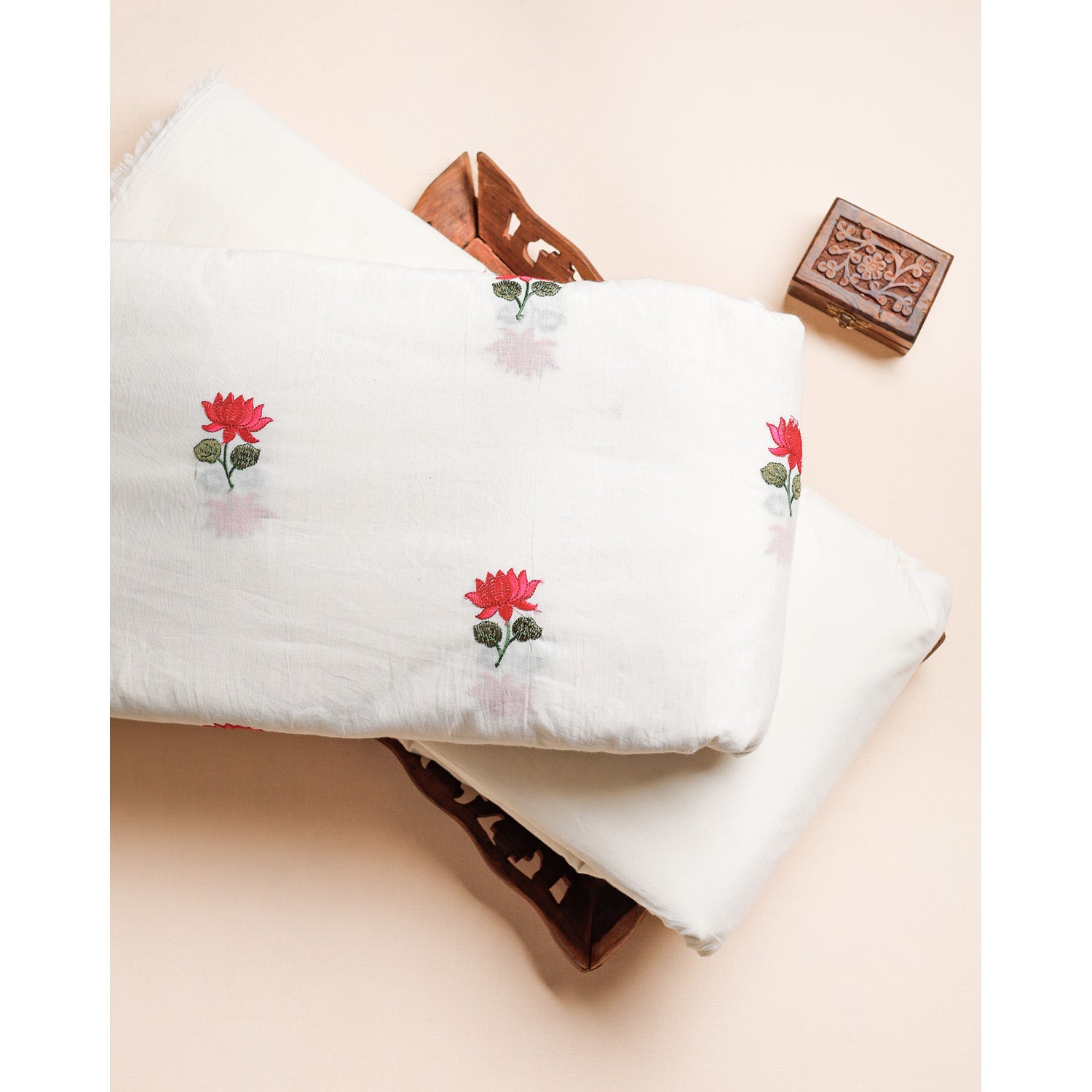 COTTON EMBROIDERED & PLAIN FABRICS