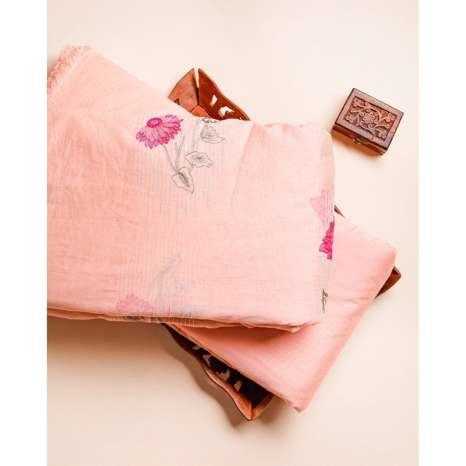 CHANDERI EMBROIDERED & PLAIN FABRICS