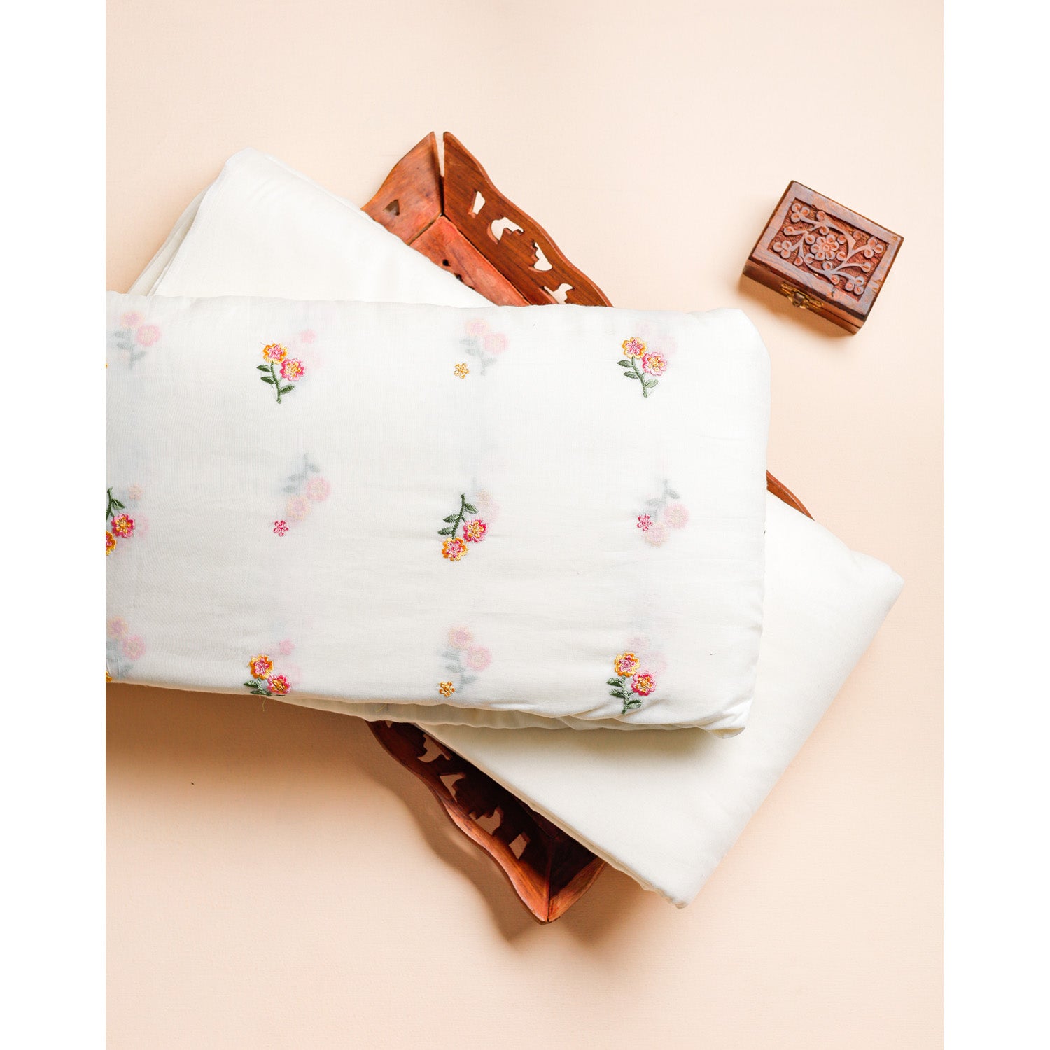 CHANDERI EMBROIDERED & PLAIN FABRICS